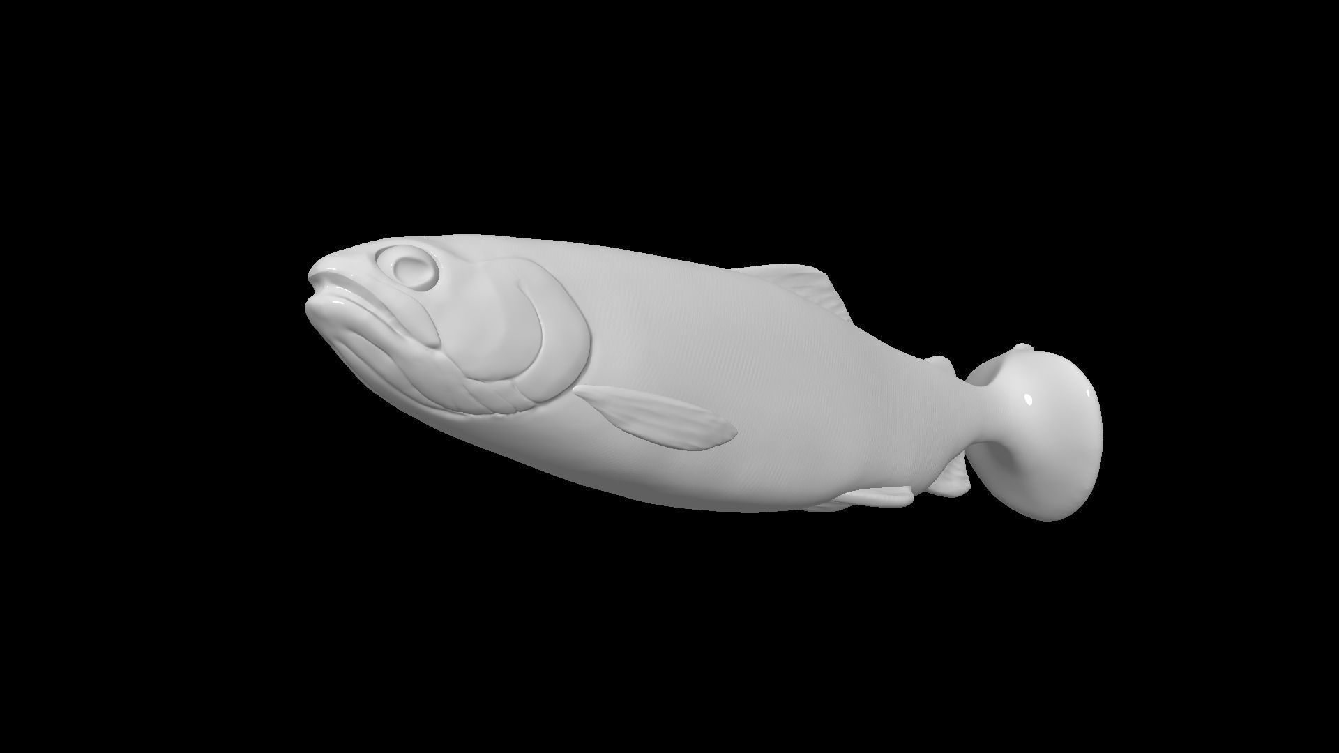Trout soft bait 3d print 3D print model_5