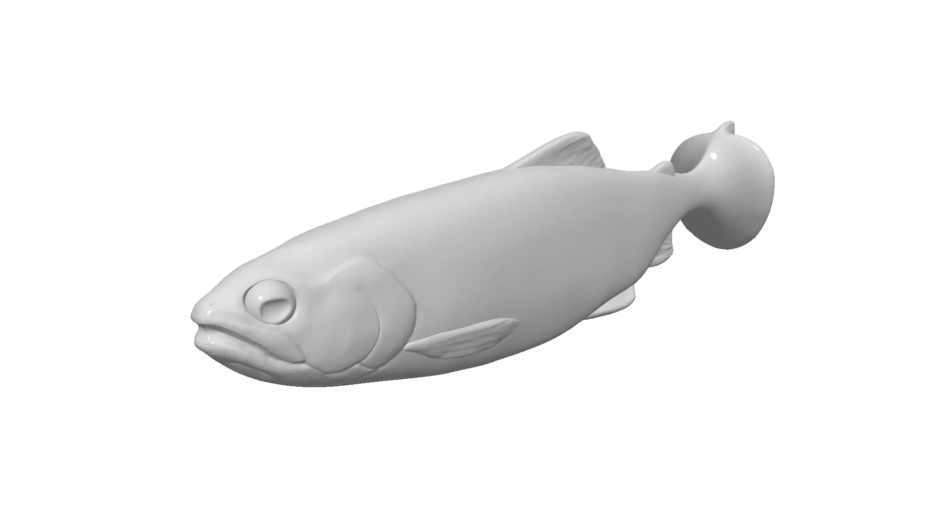 Trout soft bait 3d print 3D print model_0