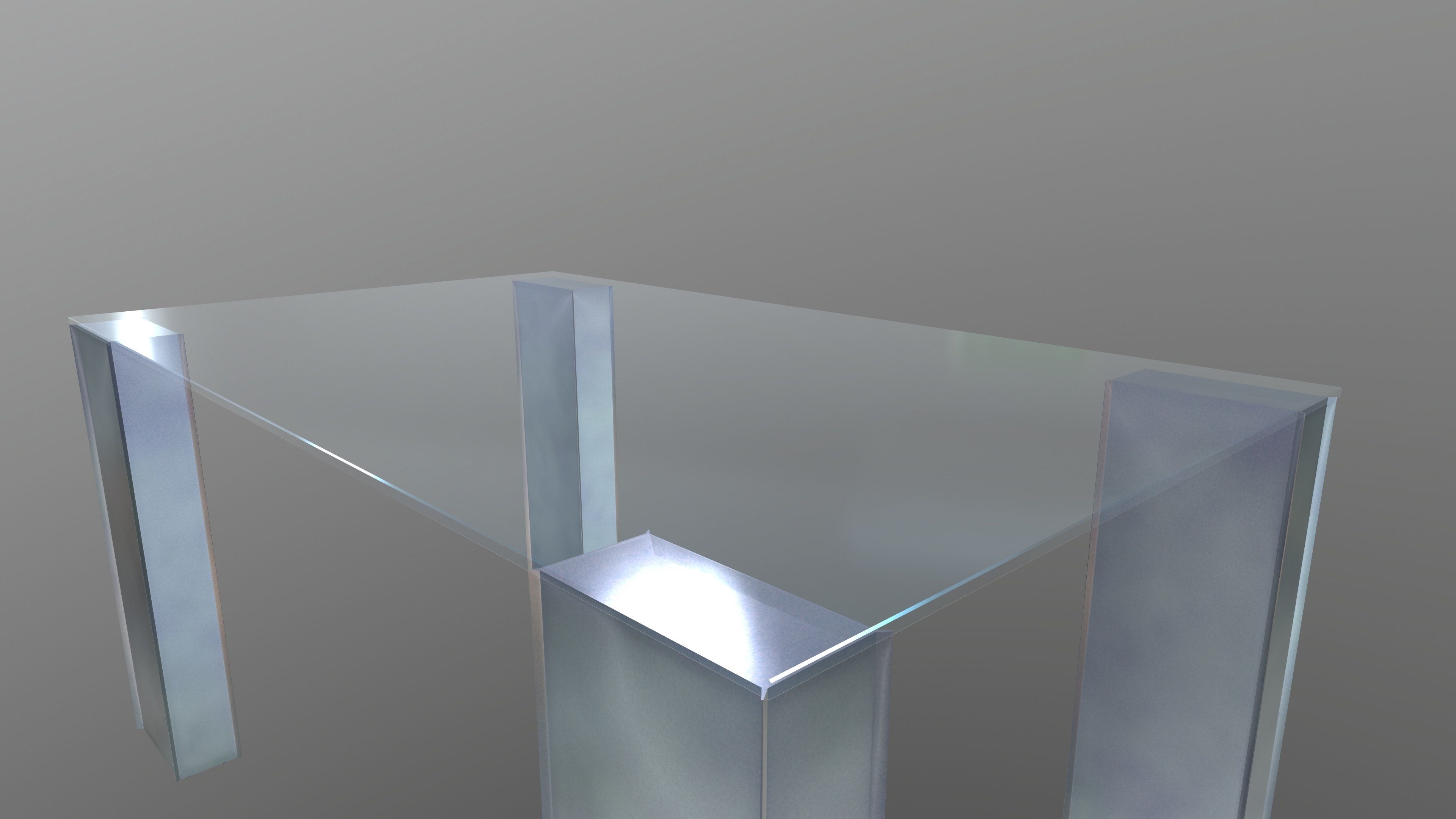 Coffee Table 3D Model AR VR PBR Low-poly 3D model_11