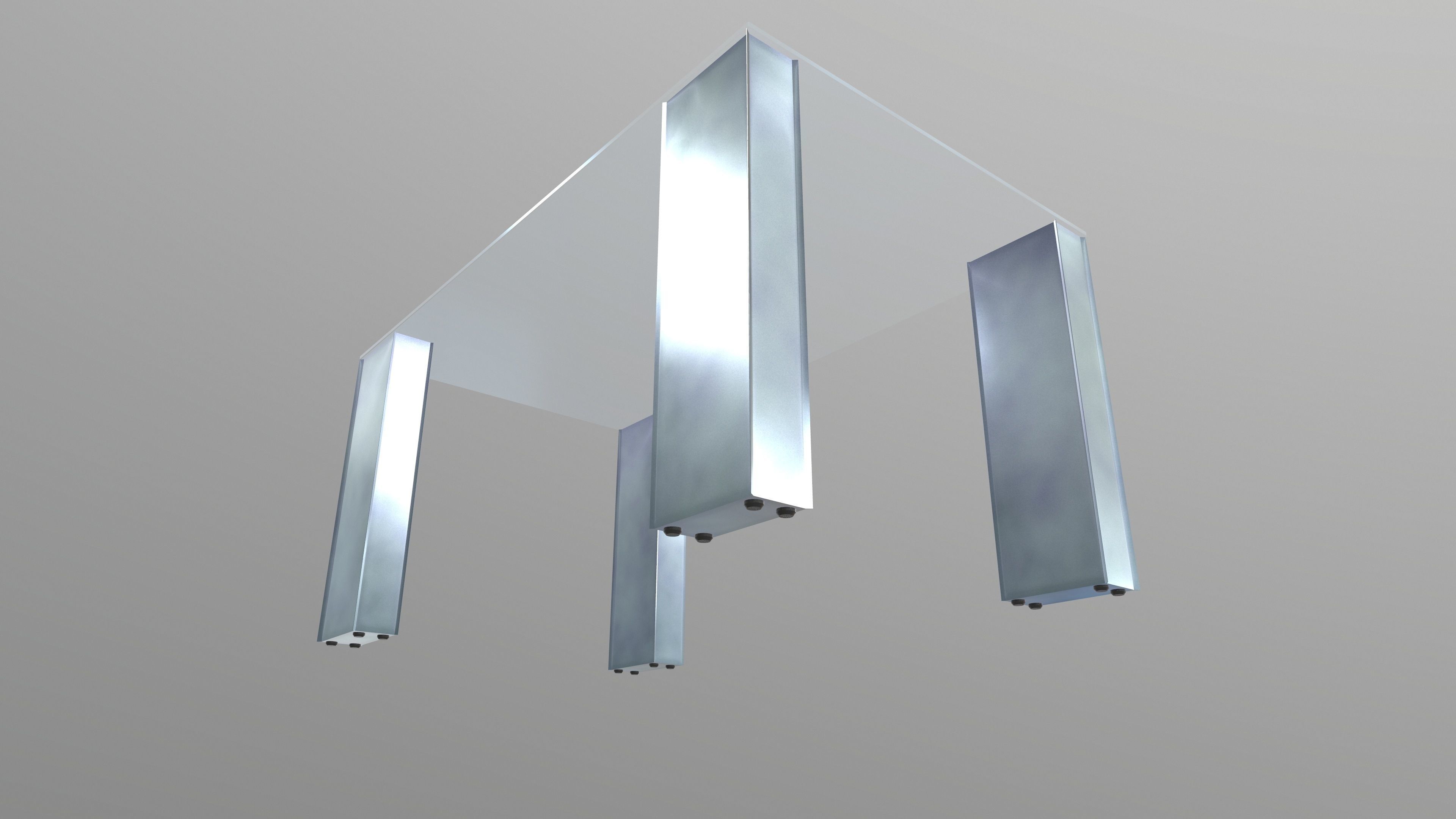 Coffee Table 3D Model AR VR PBR Low-poly 3D model_9