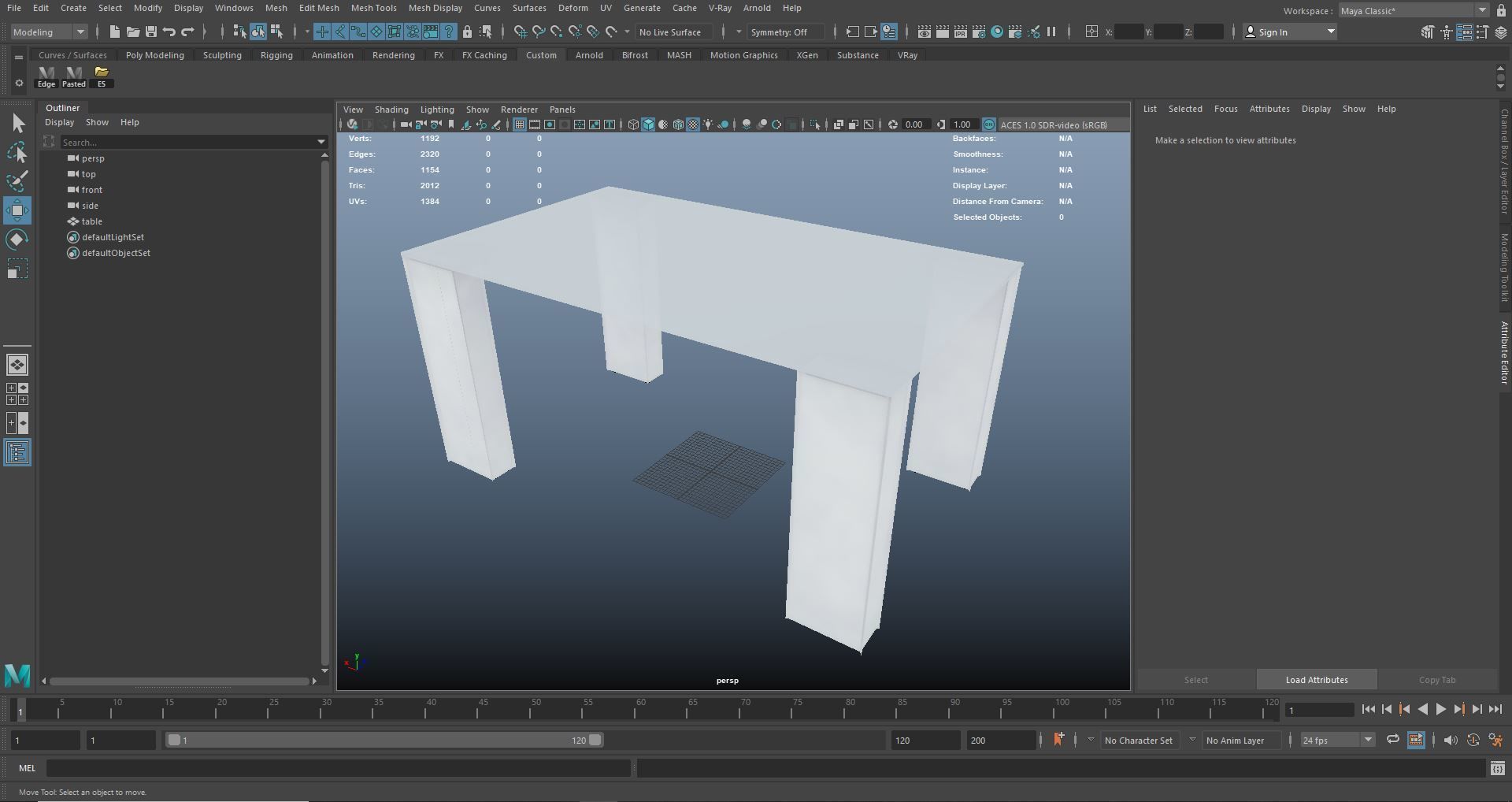 Coffee Table 3D Model AR VR PBR Low-poly 3D model_12
