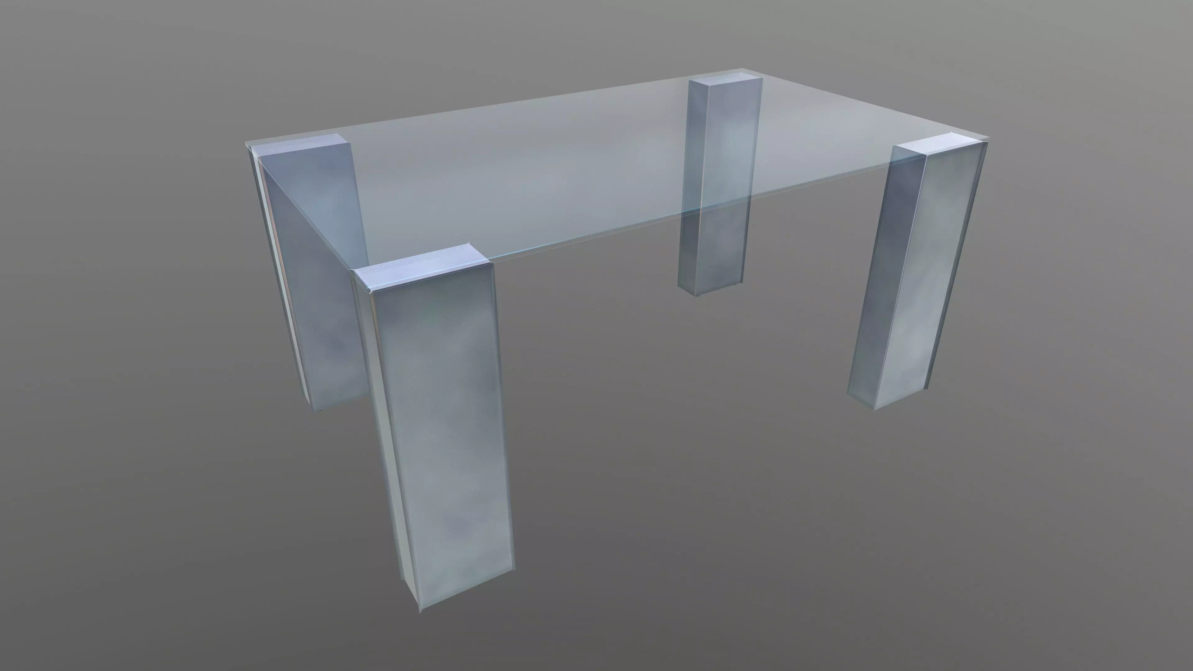 Coffee Table 3D Model AR VR PBR Low-poly 3D model_0