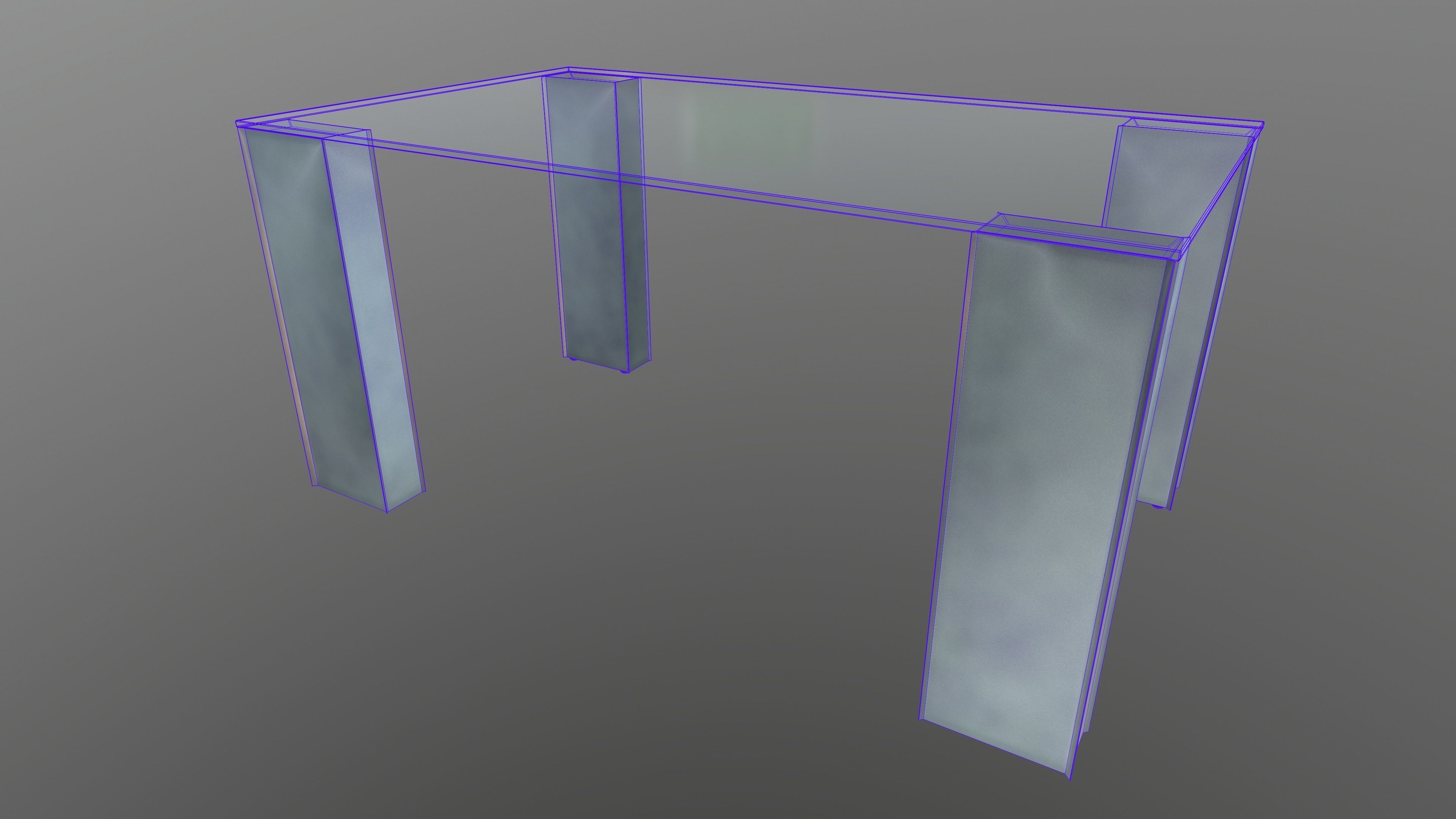 Coffee Table 3D Model AR VR PBR Low-poly 3D model_13