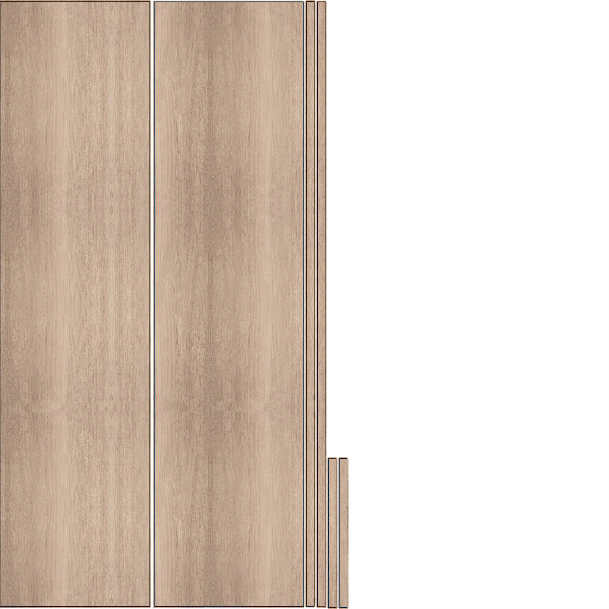 Plywood 3D Model AR VR PBR Low-poly 3D model_13