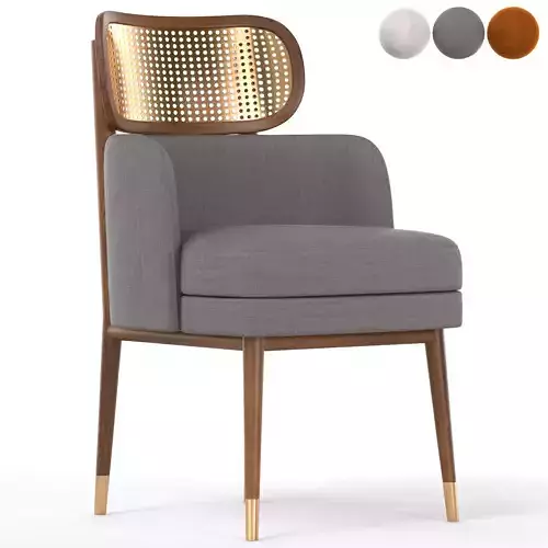 DINING CHAIR CARTER Low-poly 3D model