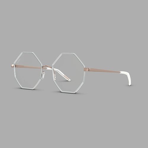 Eco - Nice Black Glasses Low-poly 3D model