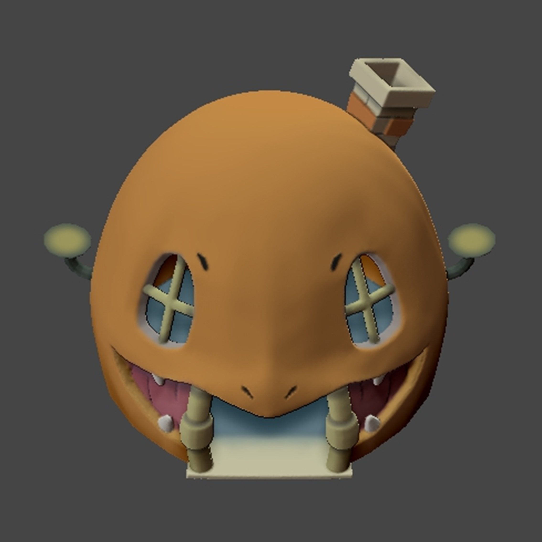 Pokemon Charmander House 3D print model_15