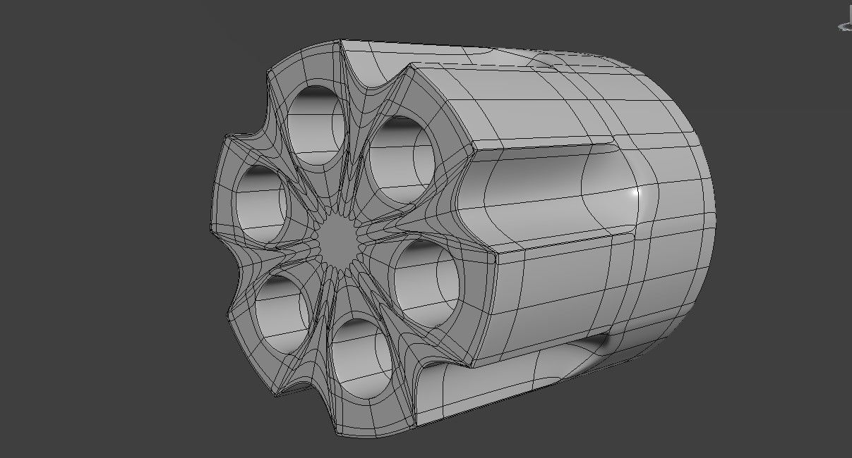 3D model Revolver 3 types standard short and tuned VR / AR / low-poly ...