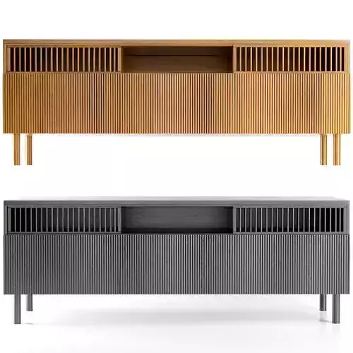 Oak TV cabinet BILBAO LA REDOUTE