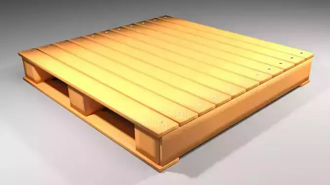 Pallet - Two Way Stringer 3D model