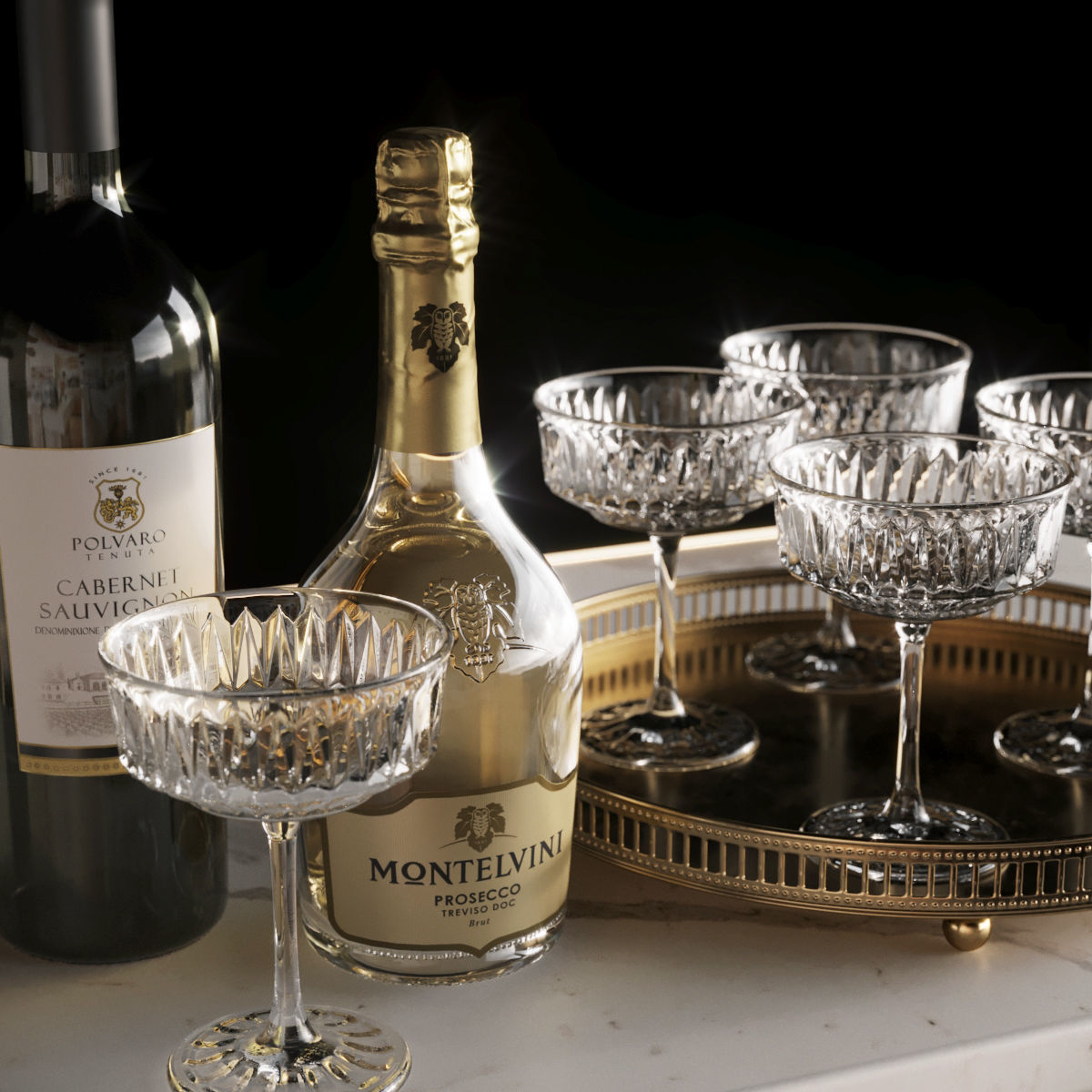 Wine Set corkscrew and bottle opener 3D model_2