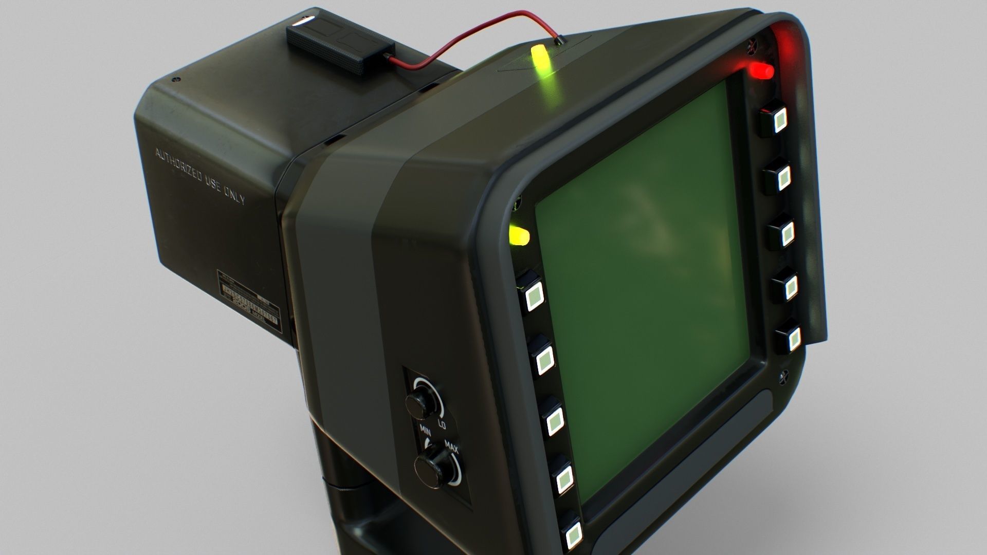 Sci-Fi Portable Scanner Low-poly 3D model_12