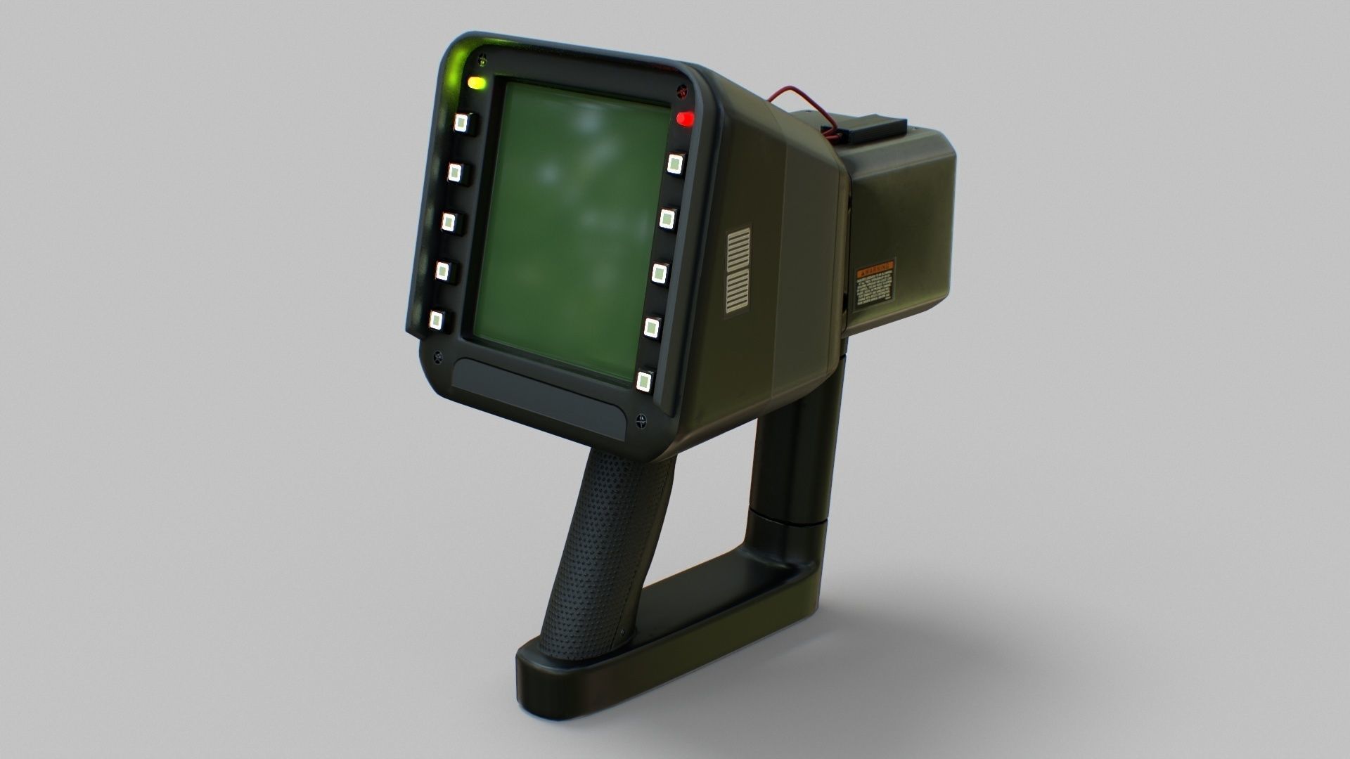 Sci-Fi Portable Scanner Low-poly 3D model_6