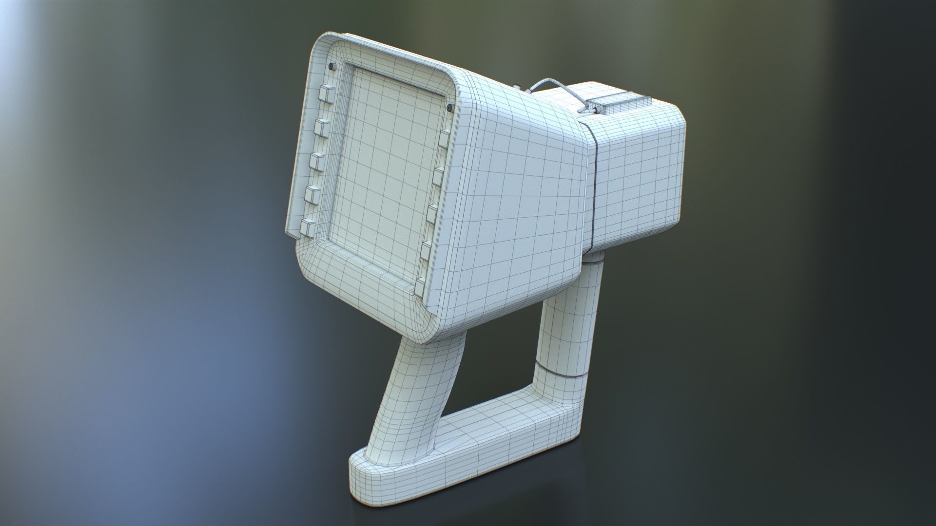 Sci-Fi Portable Scanner Low-poly 3D model_35