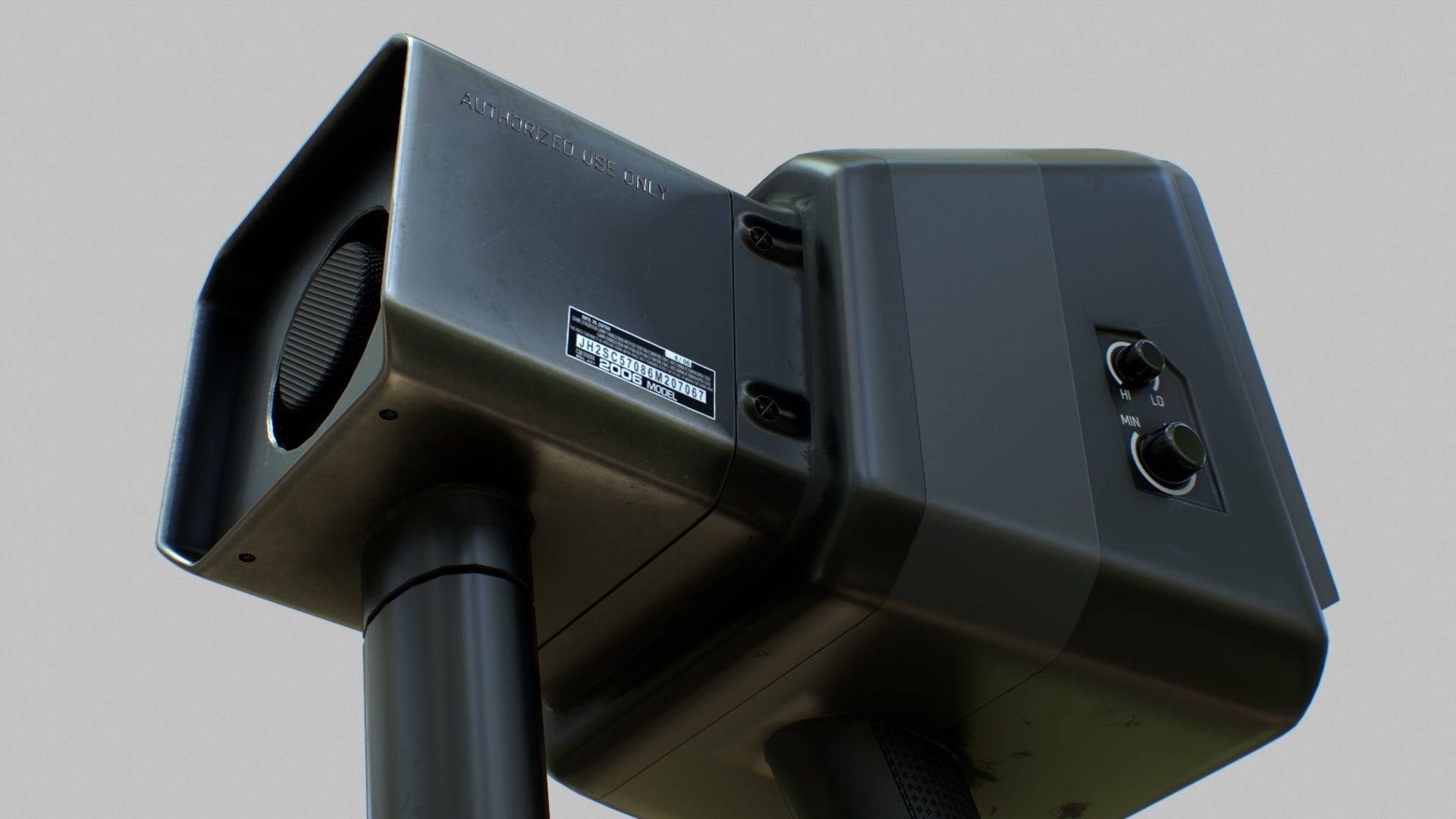 Sci-Fi Portable Scanner Low-poly 3D model_15