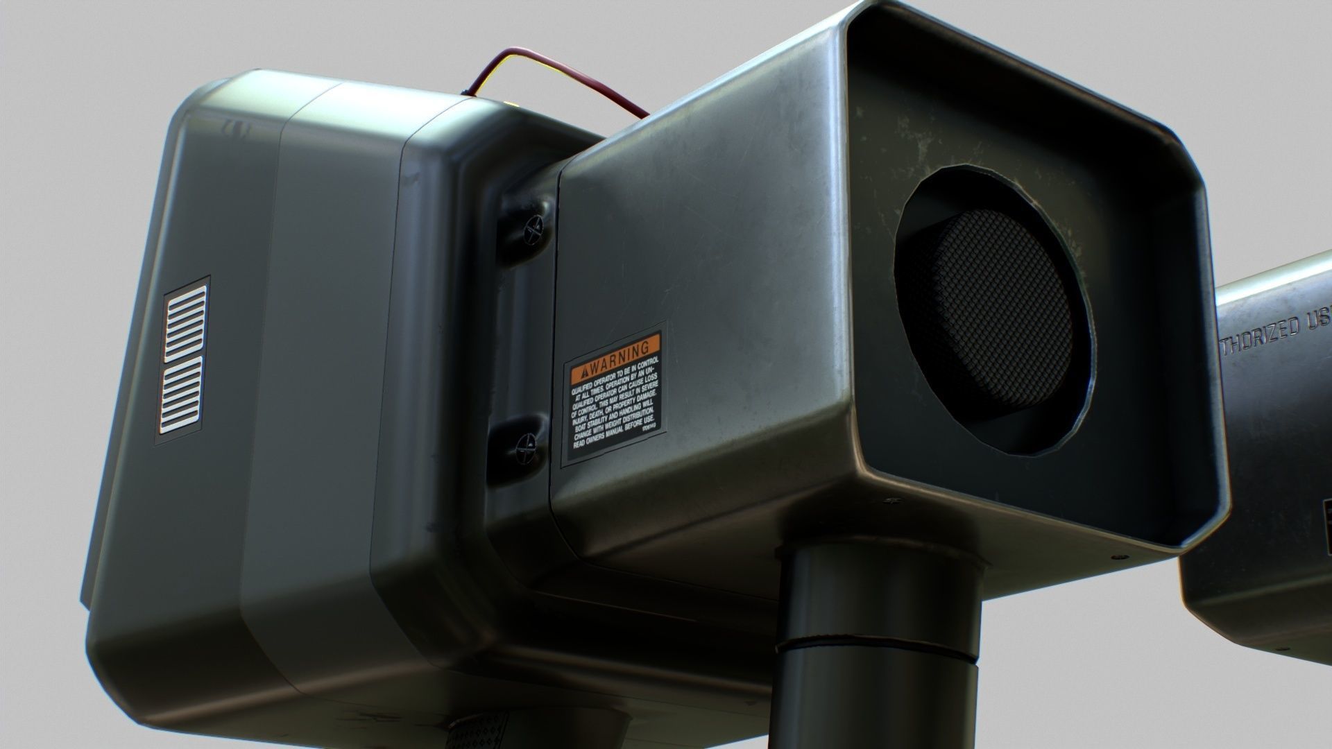 Sci-Fi Portable Scanner Low-poly 3D model_30