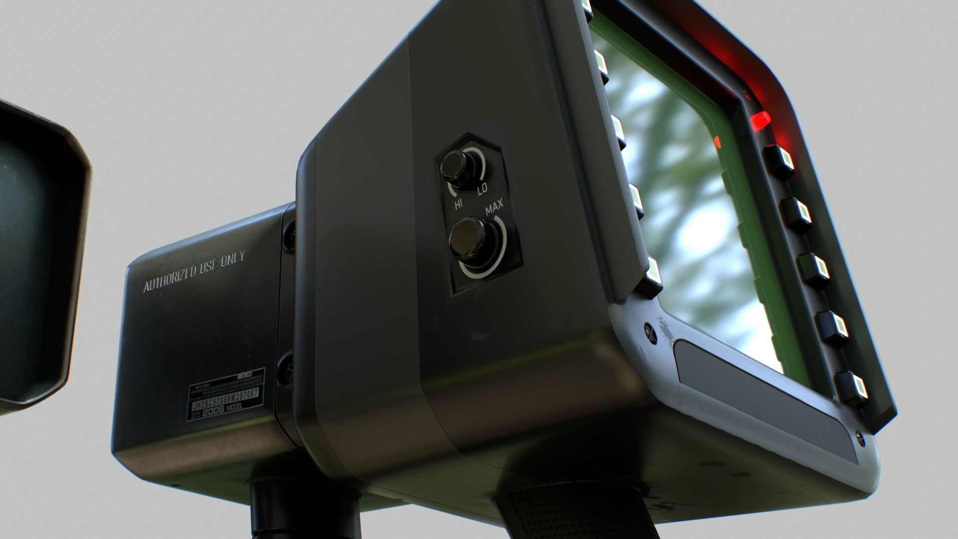 Sci-Fi Portable Scanner Low-poly 3D model_31