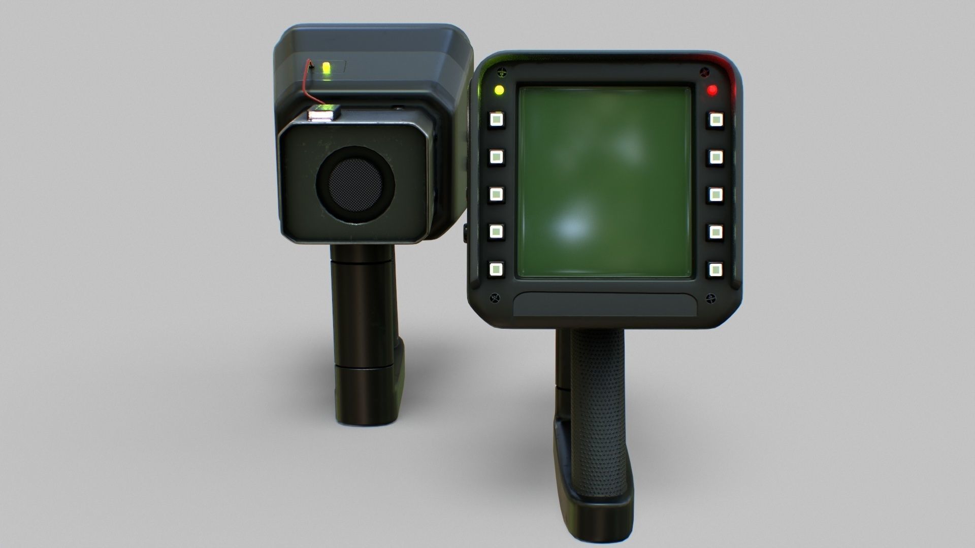 Sci-Fi Portable Scanner Low-poly 3D model_23