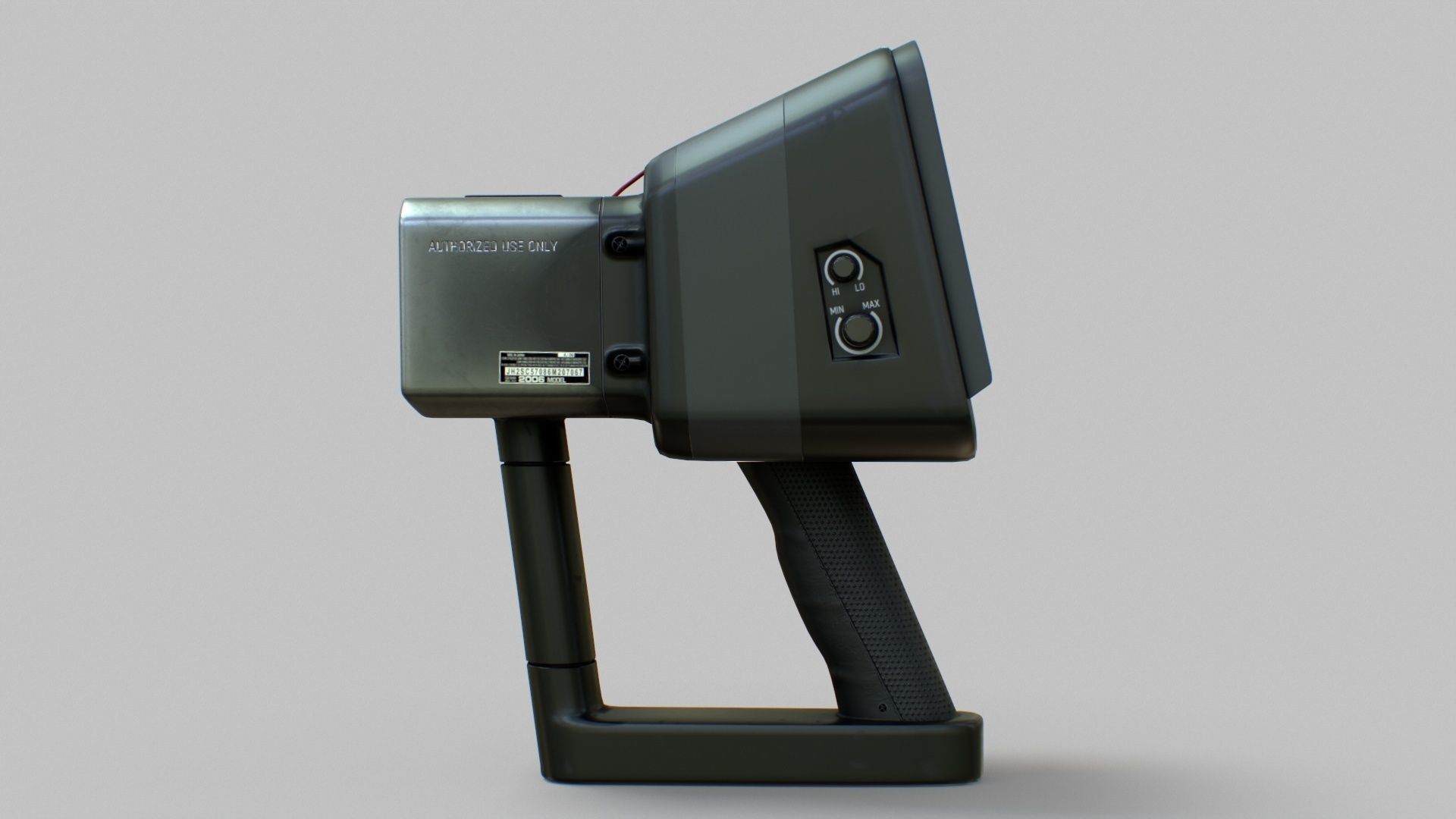 Sci-Fi Portable Scanner Low-poly 3D model_21