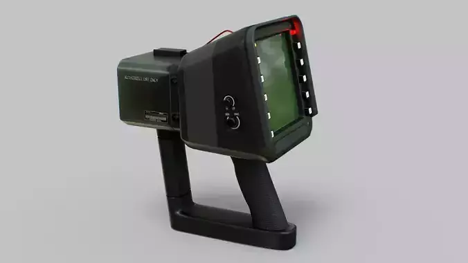 Sci-Fi Portable Scanner Low-poly 3D model