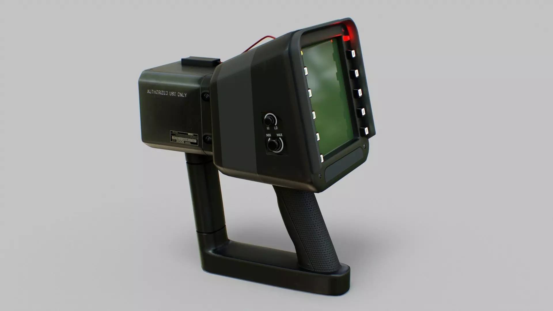 Sci-Fi Portable Scanner Low-poly 3D model_0