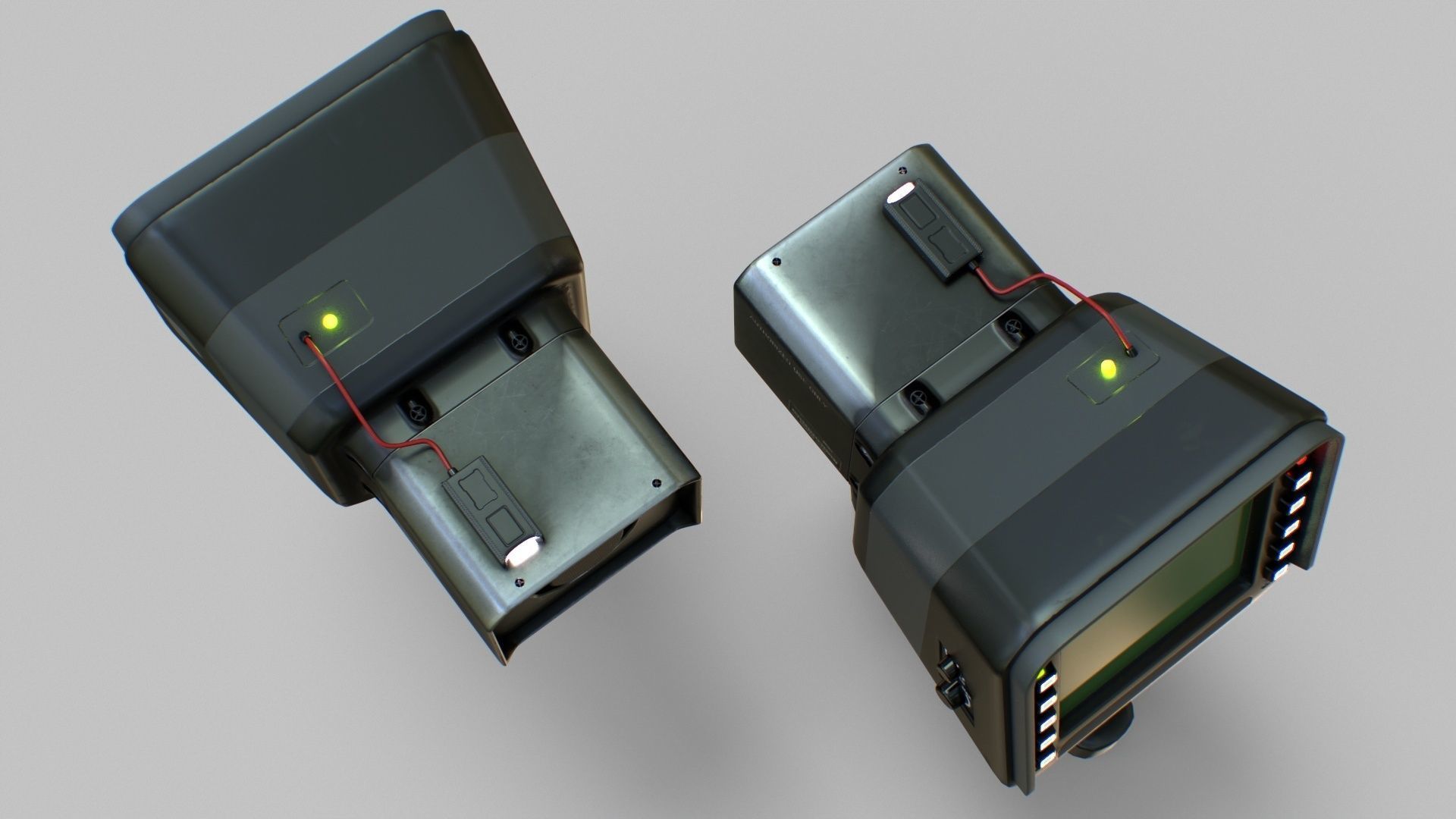 Sci-Fi Portable Scanner Low-poly 3D model_26