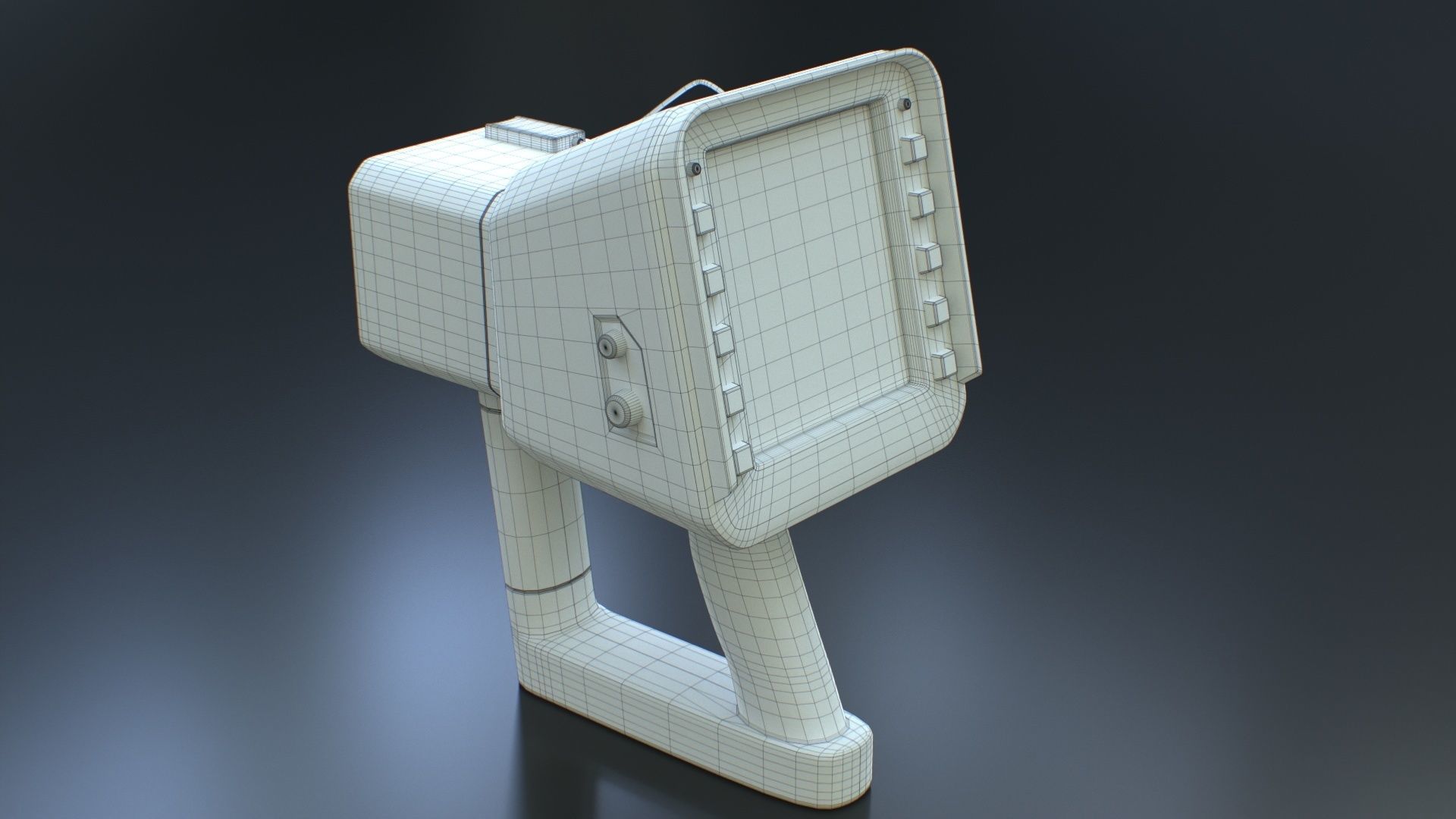 Sci-Fi Portable Scanner Low-poly 3D model_34