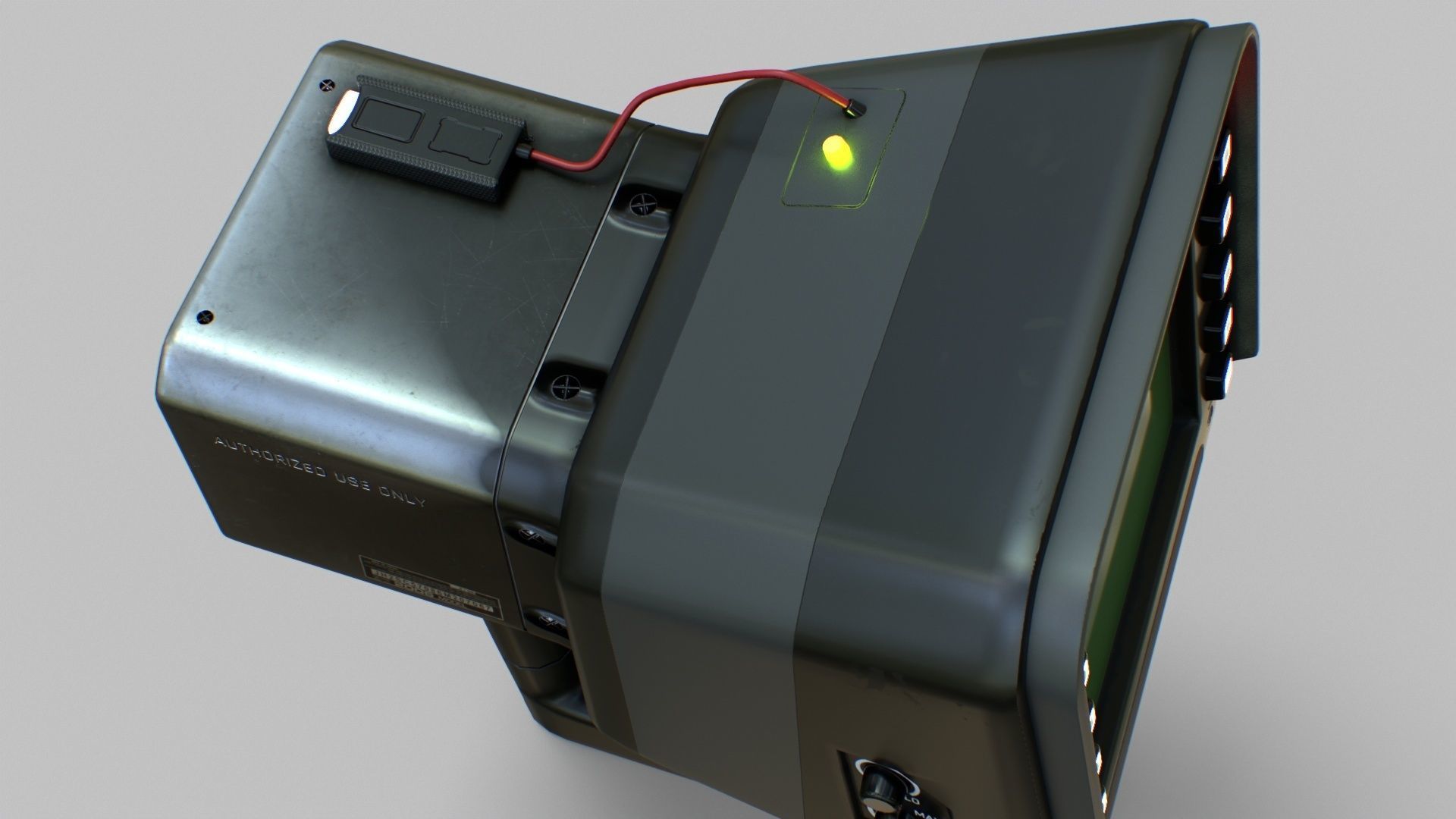 Sci-Fi Portable Scanner Low-poly 3D model_17