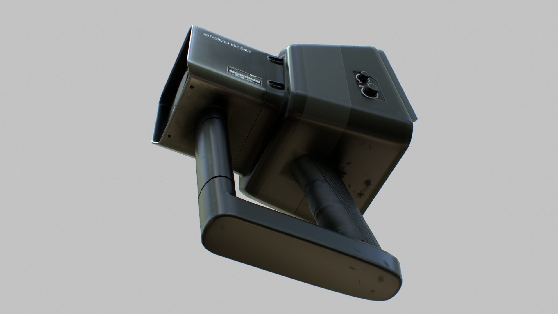 Sci-Fi Portable Scanner Low-poly 3D model_22