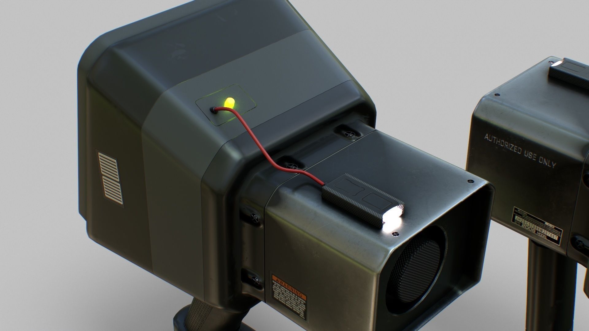 Sci-Fi Portable Scanner Low-poly 3D model_27