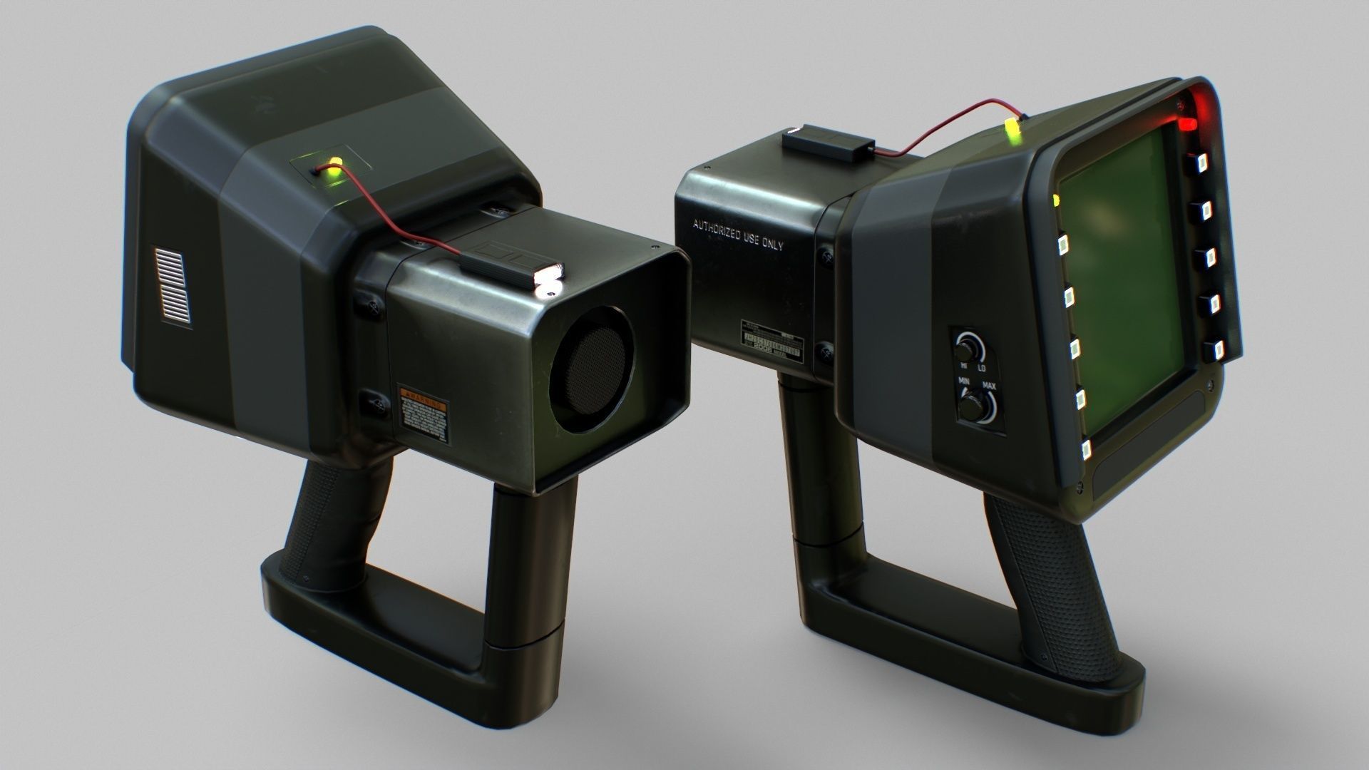 Sci-Fi Portable Scanner Low-poly 3D model_25