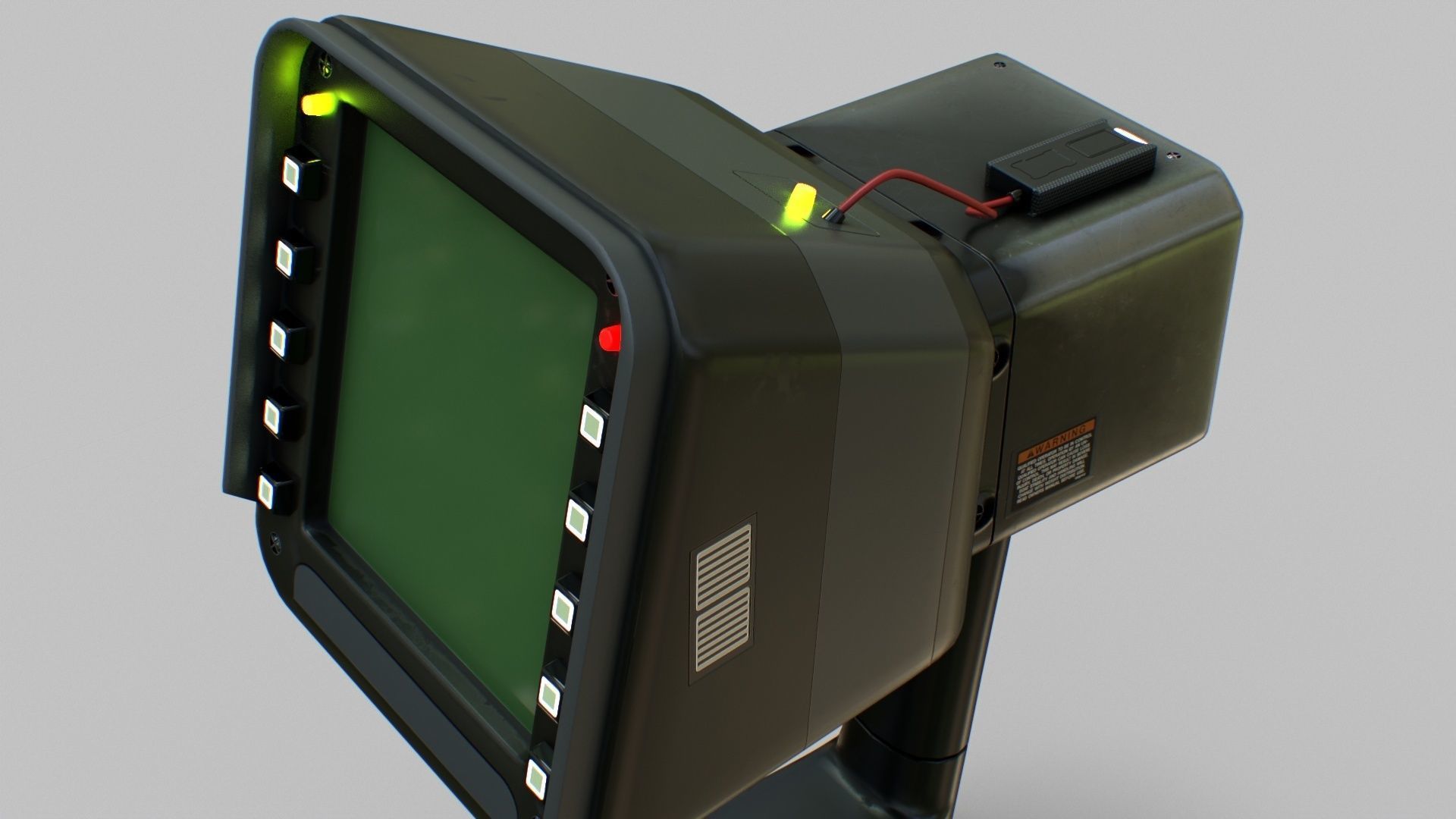 Sci-Fi Portable Scanner Low-poly 3D model_13