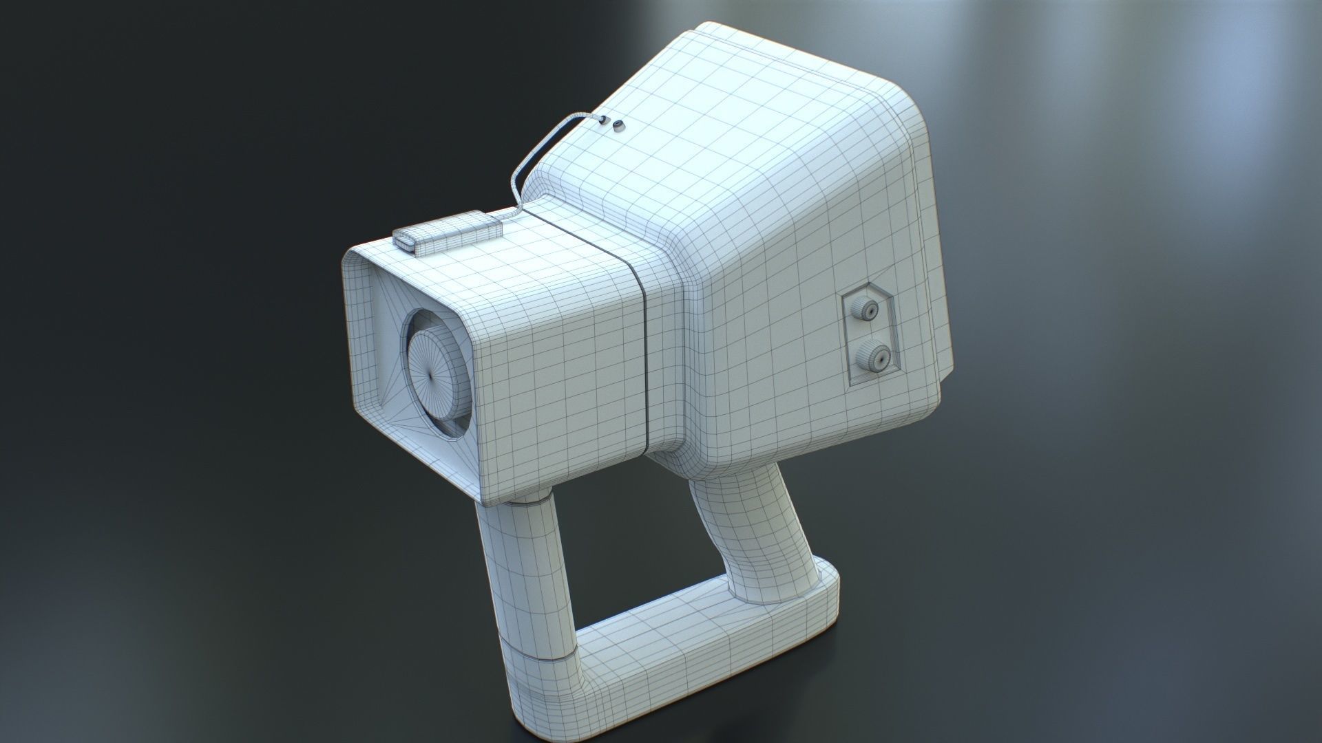 Sci-Fi Portable Scanner Low-poly 3D model_33