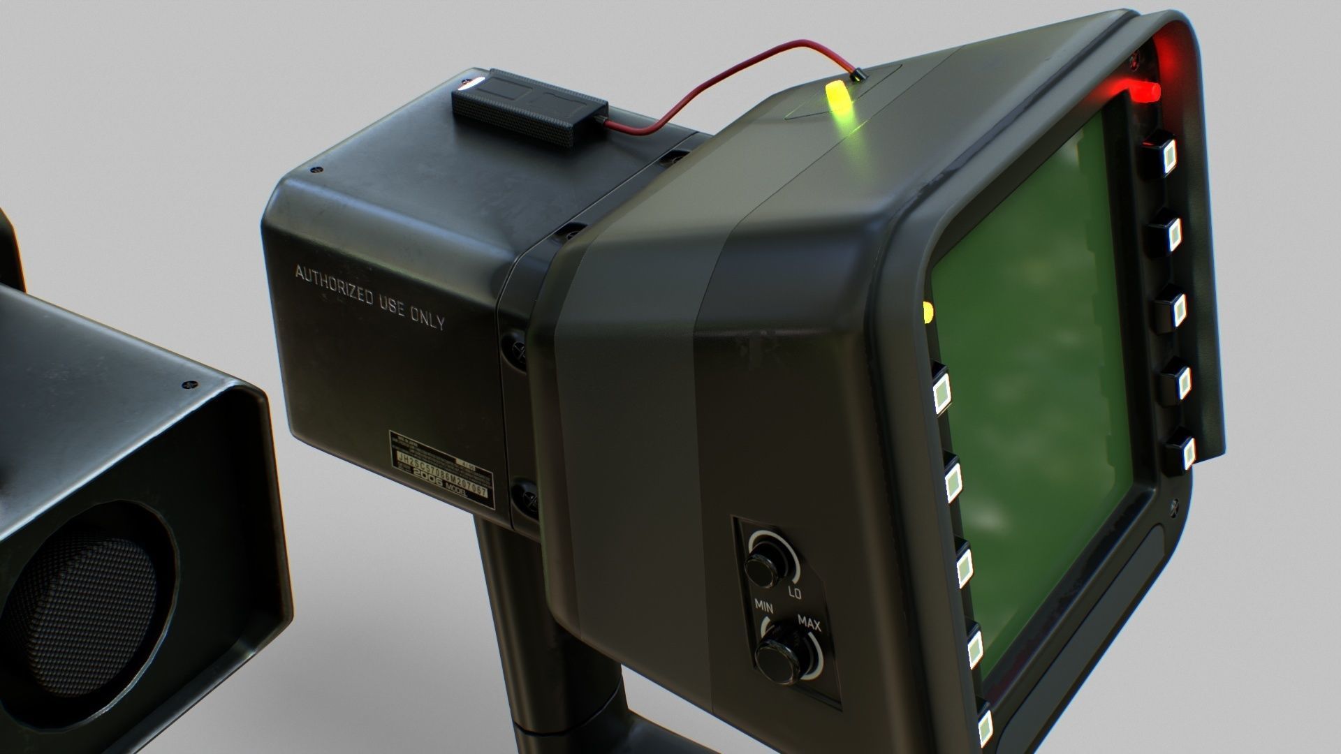 Sci-Fi Portable Scanner Low-poly 3D model_28