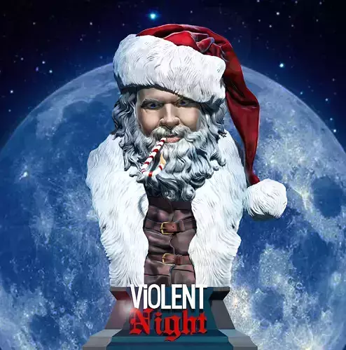 Violent Night - David Harbour portrait  3D print model