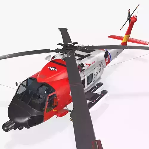 Sikorsky MH-60J Jay Hawk Static Low-poly 3D model