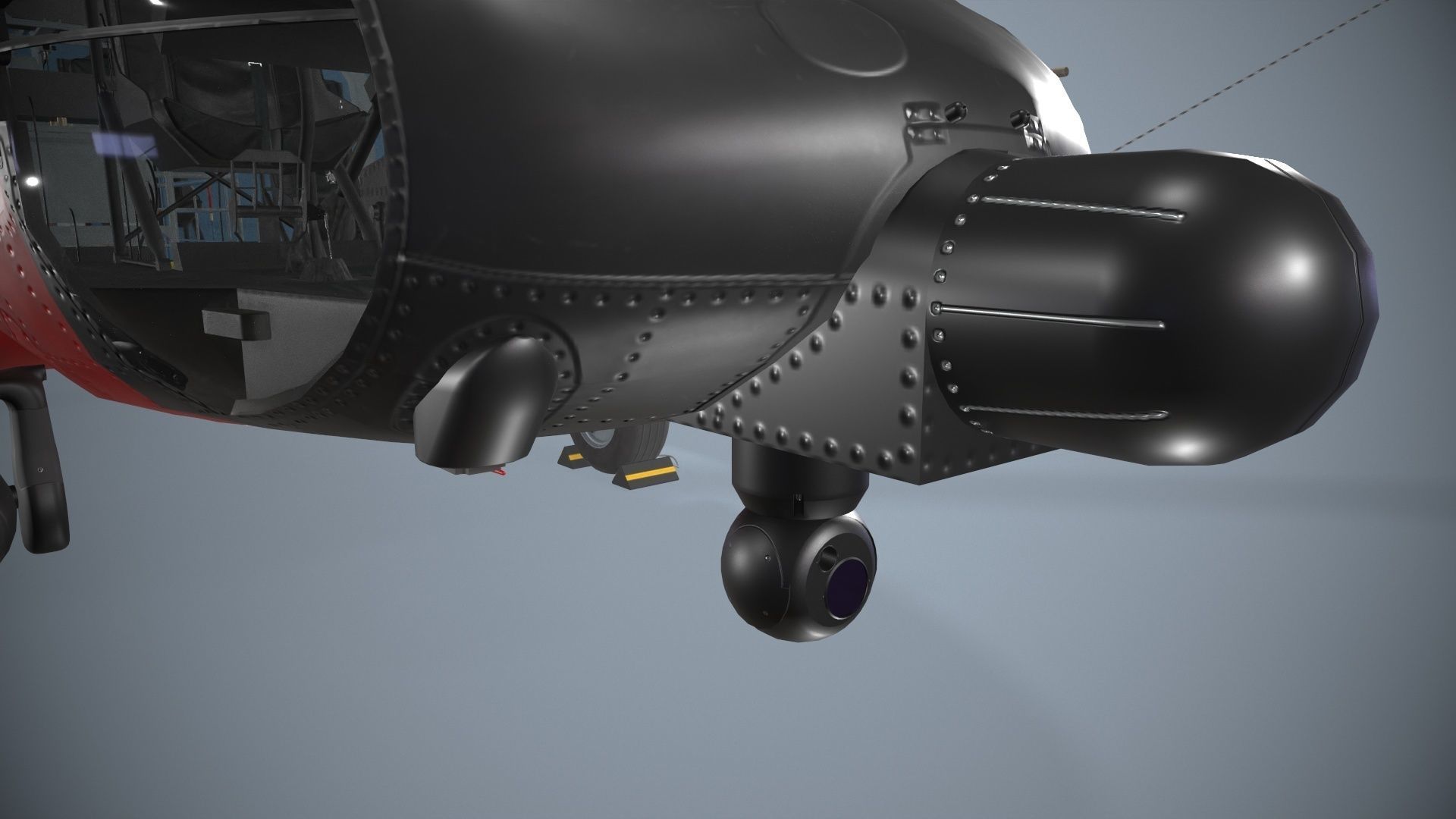 Sikorsky MH-60J Jay Hawk Static Low-poly 3D model_9