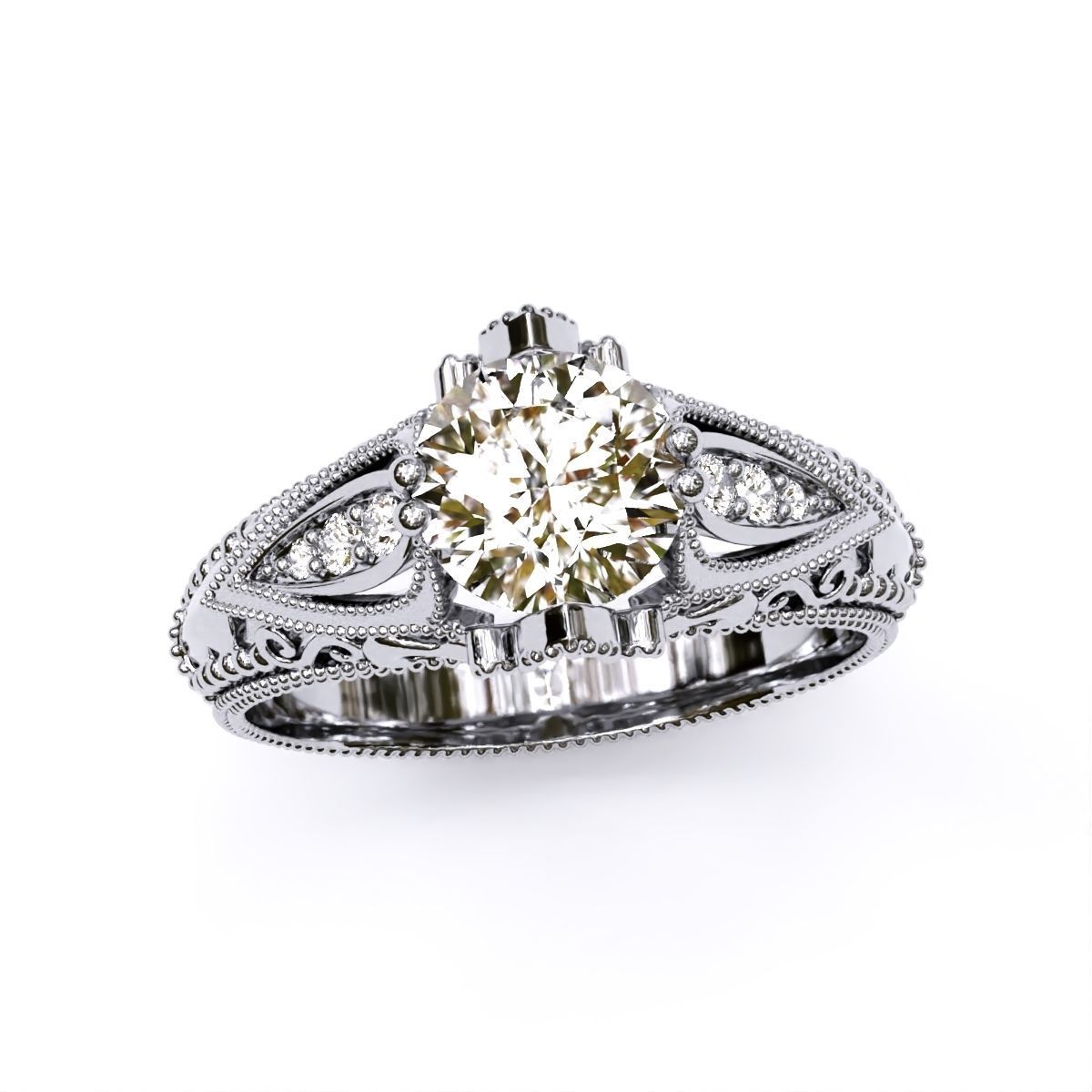 ANTIQUE Ring 3D print model_2