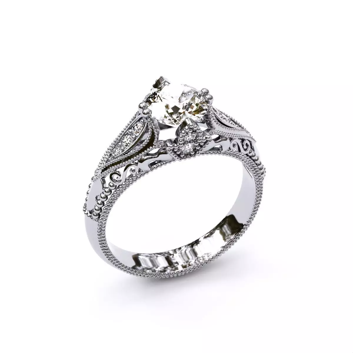 ANTIQUE Ring 3D print model_0