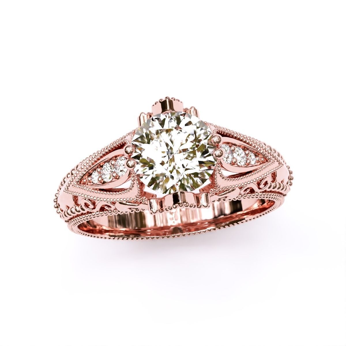 ANTIQUE Ring 3D print model_4