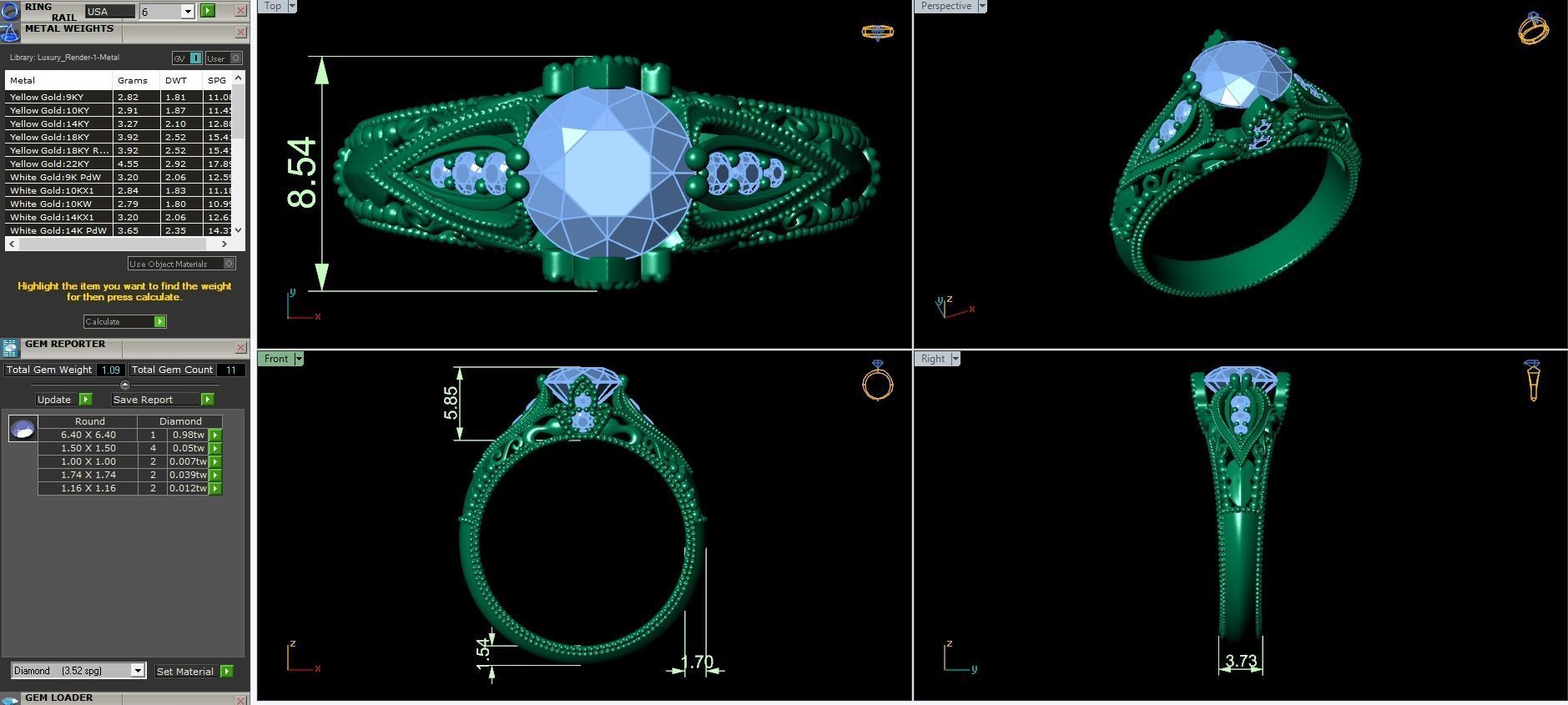 ANTIQUE Ring 3D print model_3
