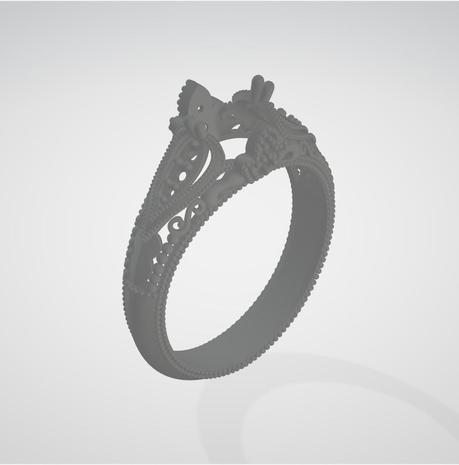 ANTIQUE Ring 3D print model_13