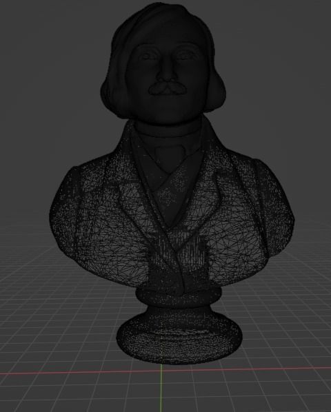 Nikolai Gogol 3D print model_2