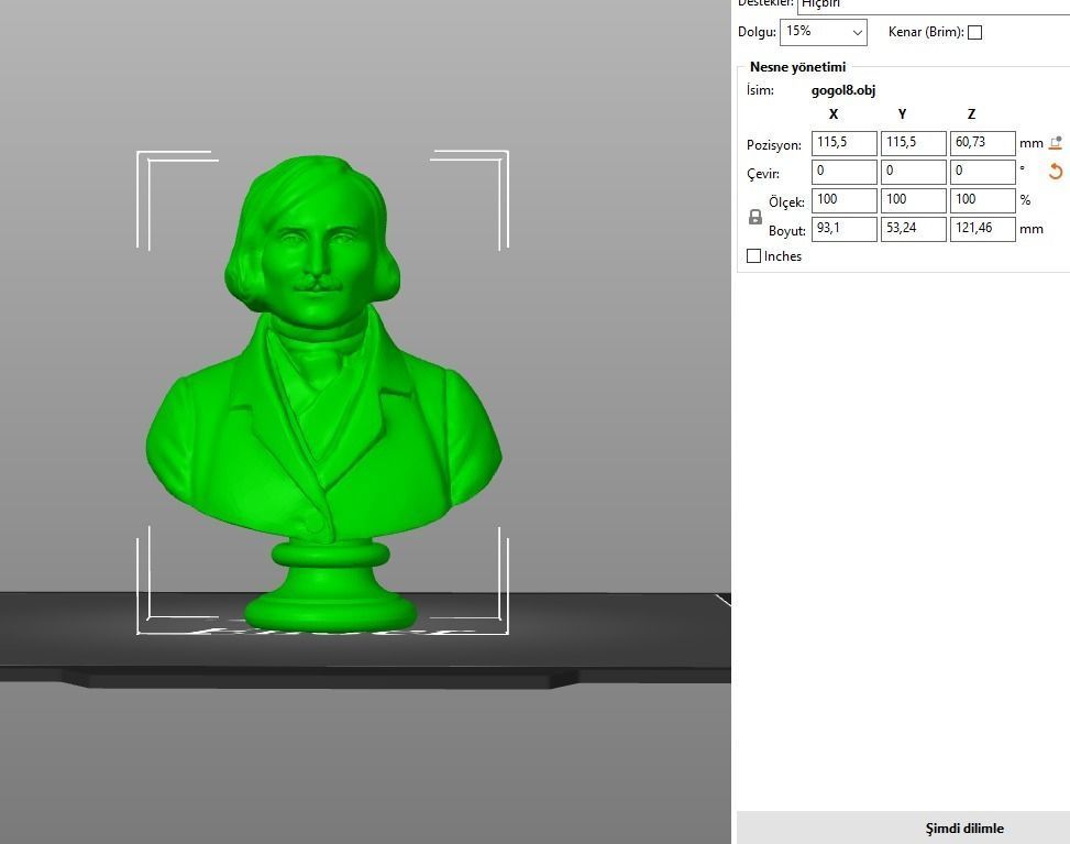 Nikolai Gogol 3D print model_1