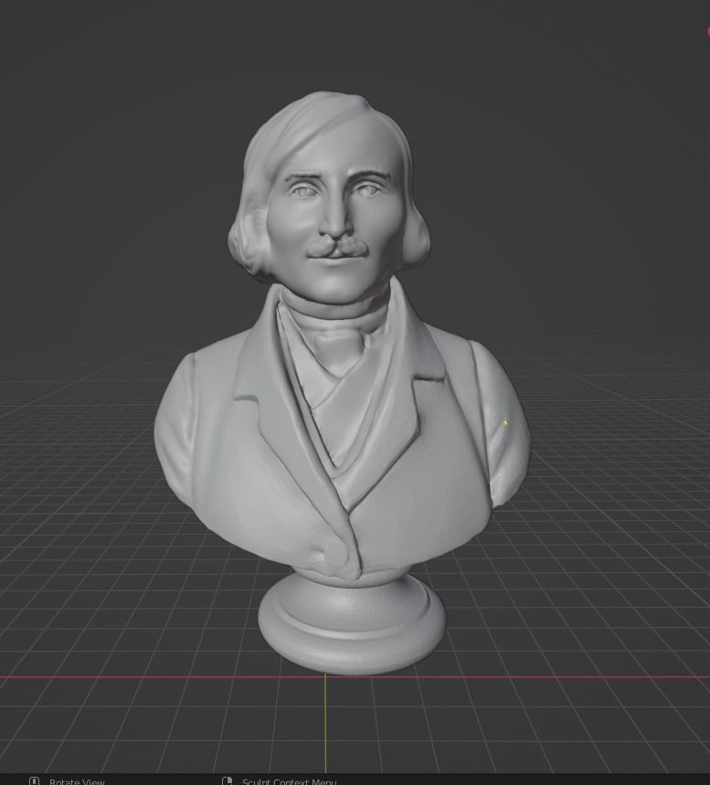 Nikolai Gogol 3D print model_19