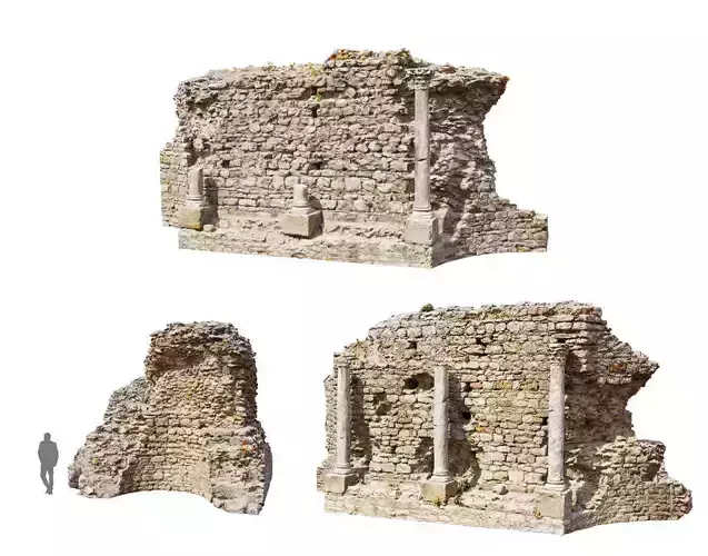 Castle Wall Ruins Collection  