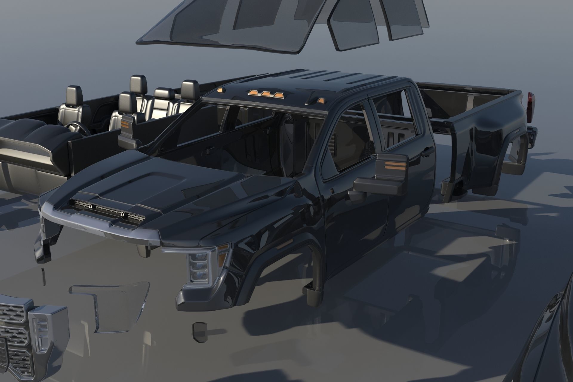 GMC Sierra 3500HD - 2022 3D print model_14