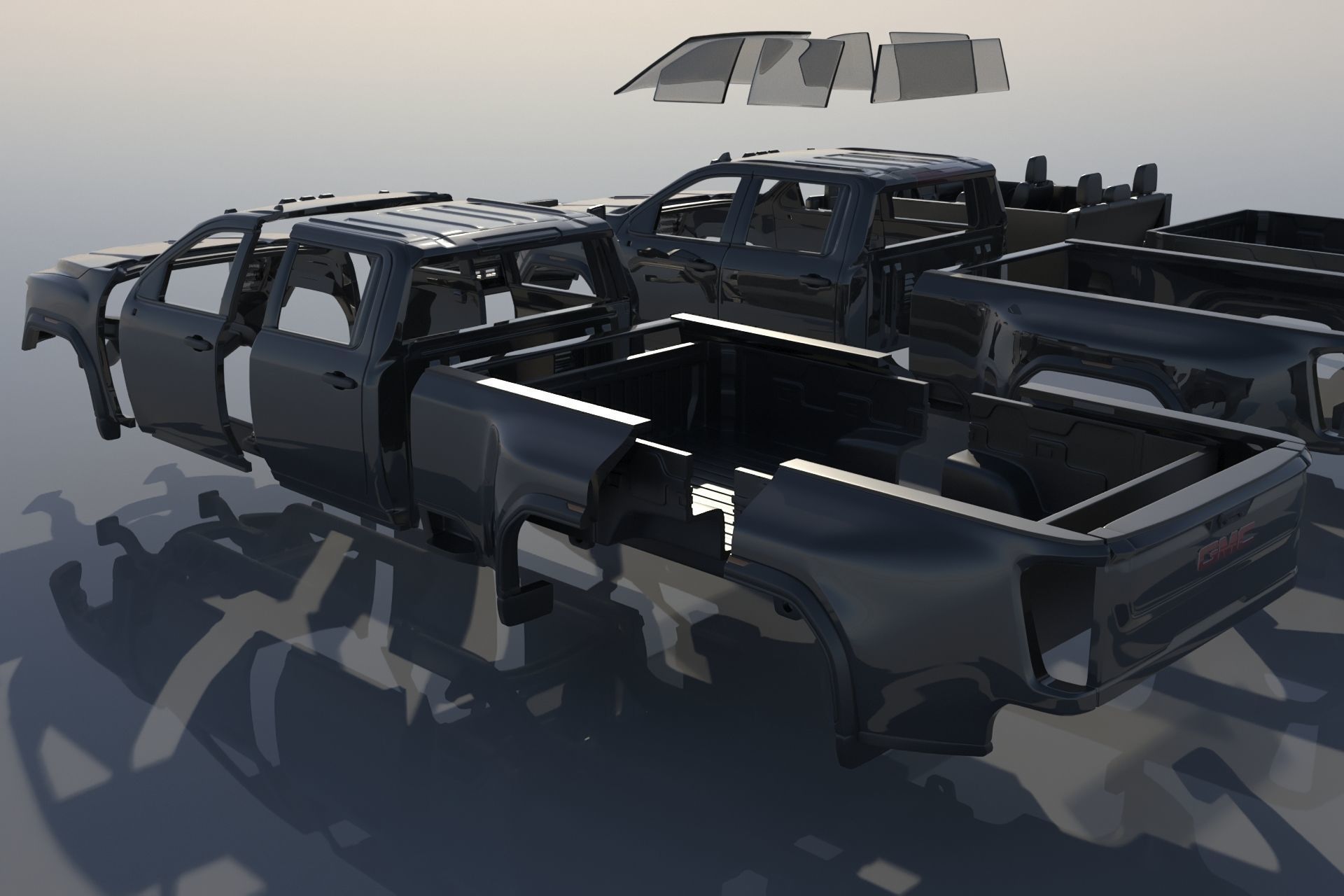 GMC Sierra 3500HD - 2022 3D print model_12