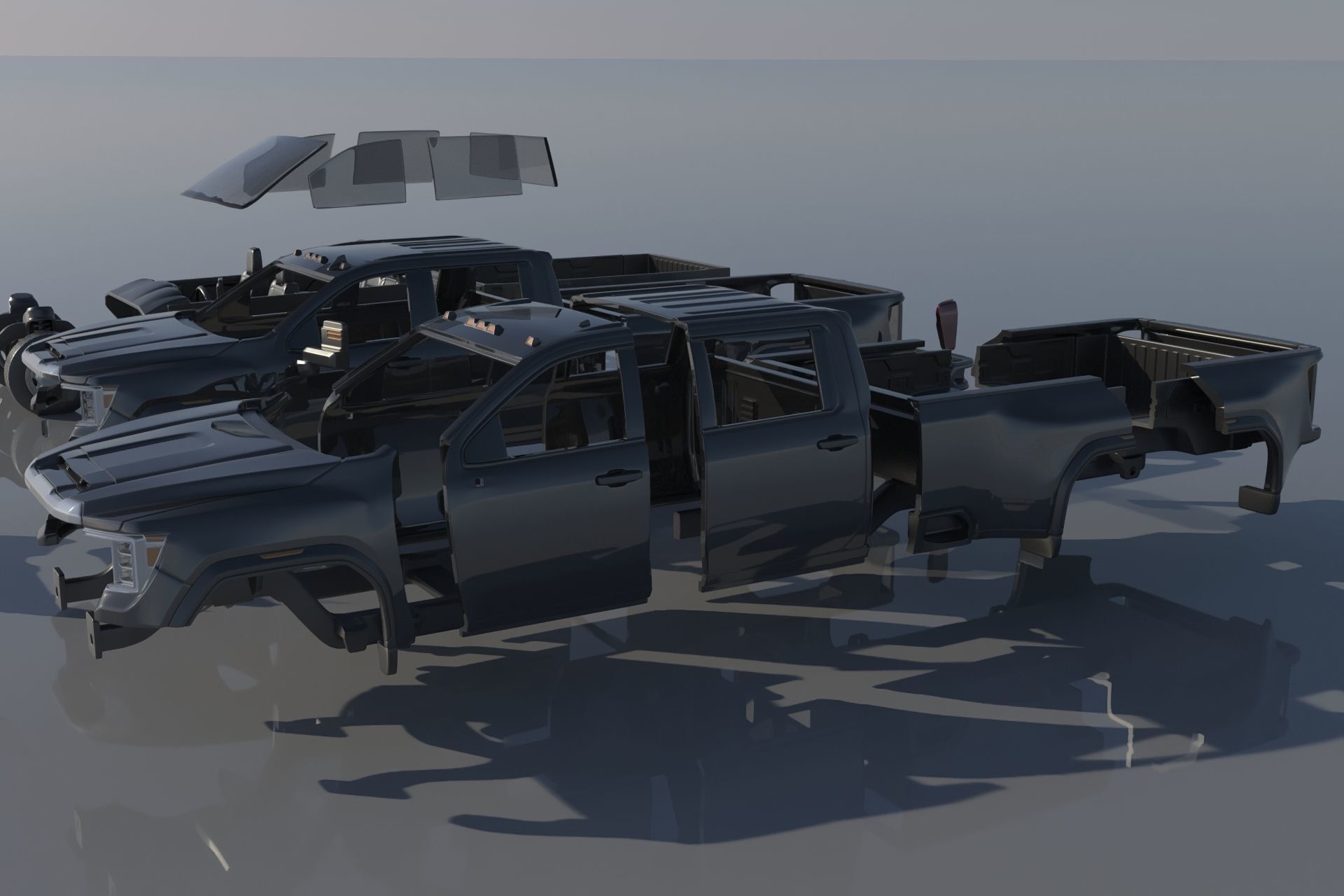 GMC Sierra 3500HD - 2022 3D print model_11
