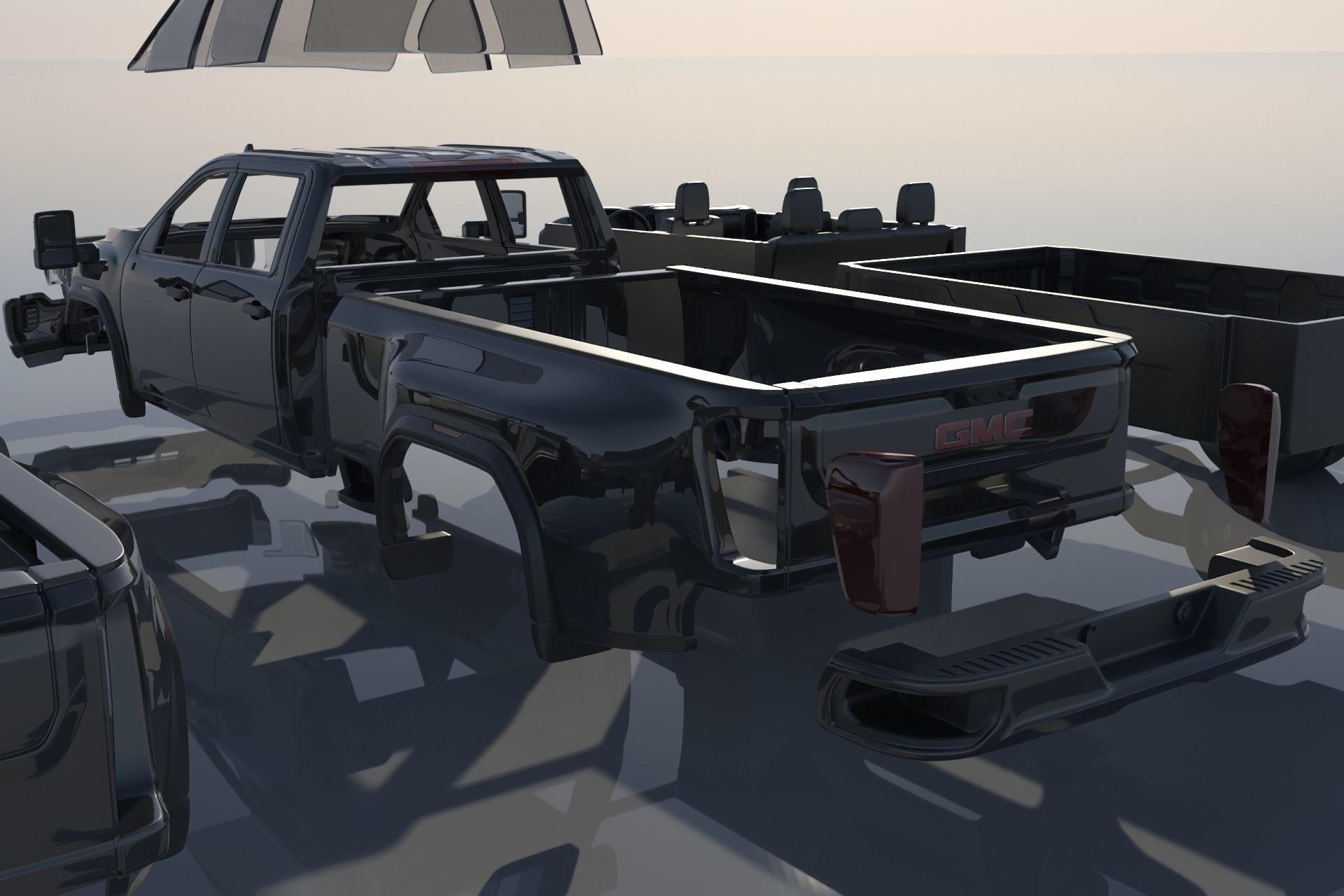 GMC Sierra 3500HD - 2022 3D print model_13